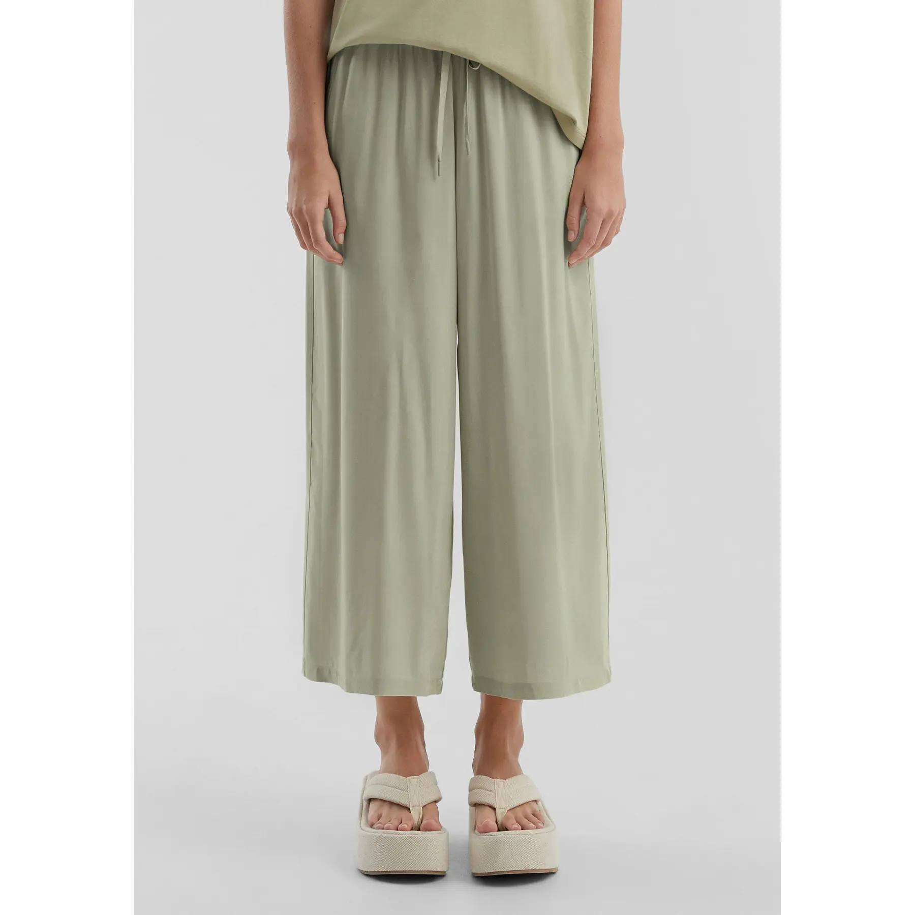 Fließende Viskose Culotte-Hose für Damen QS