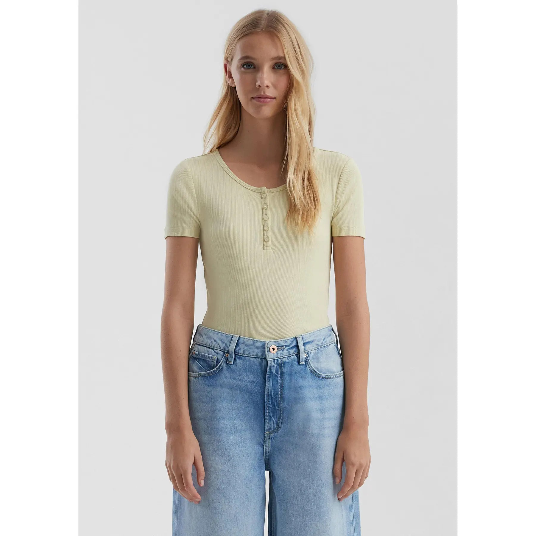 Damenbluse mit Knopfleiste QS