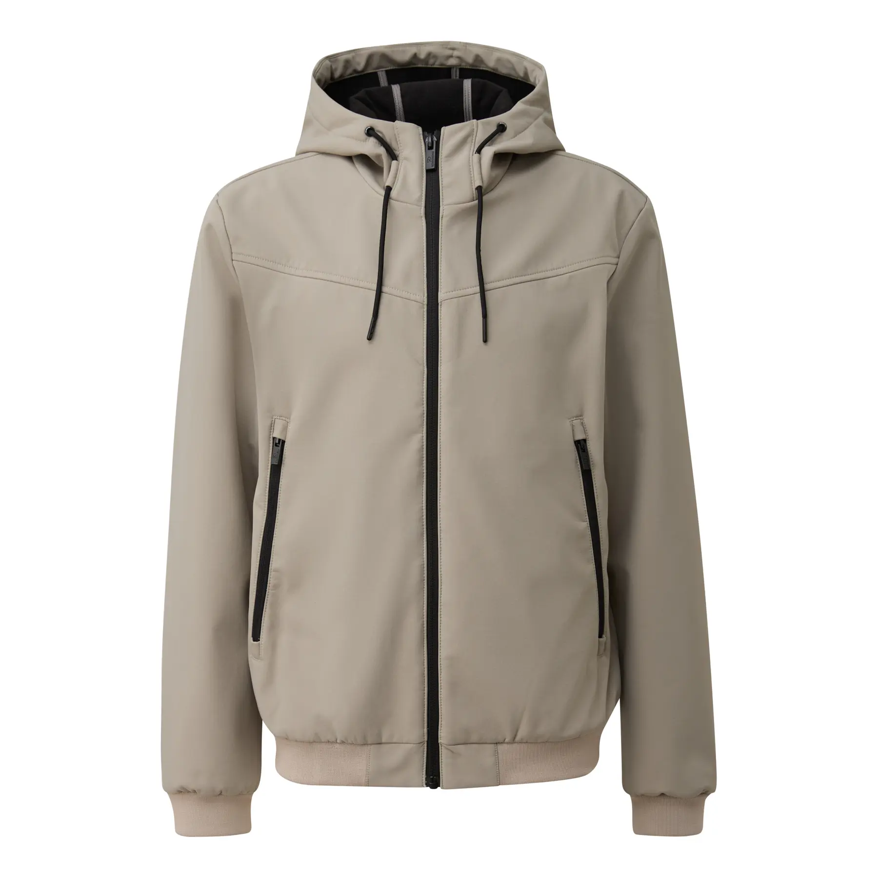 Hooded Jacket With Zip Pockets Qs