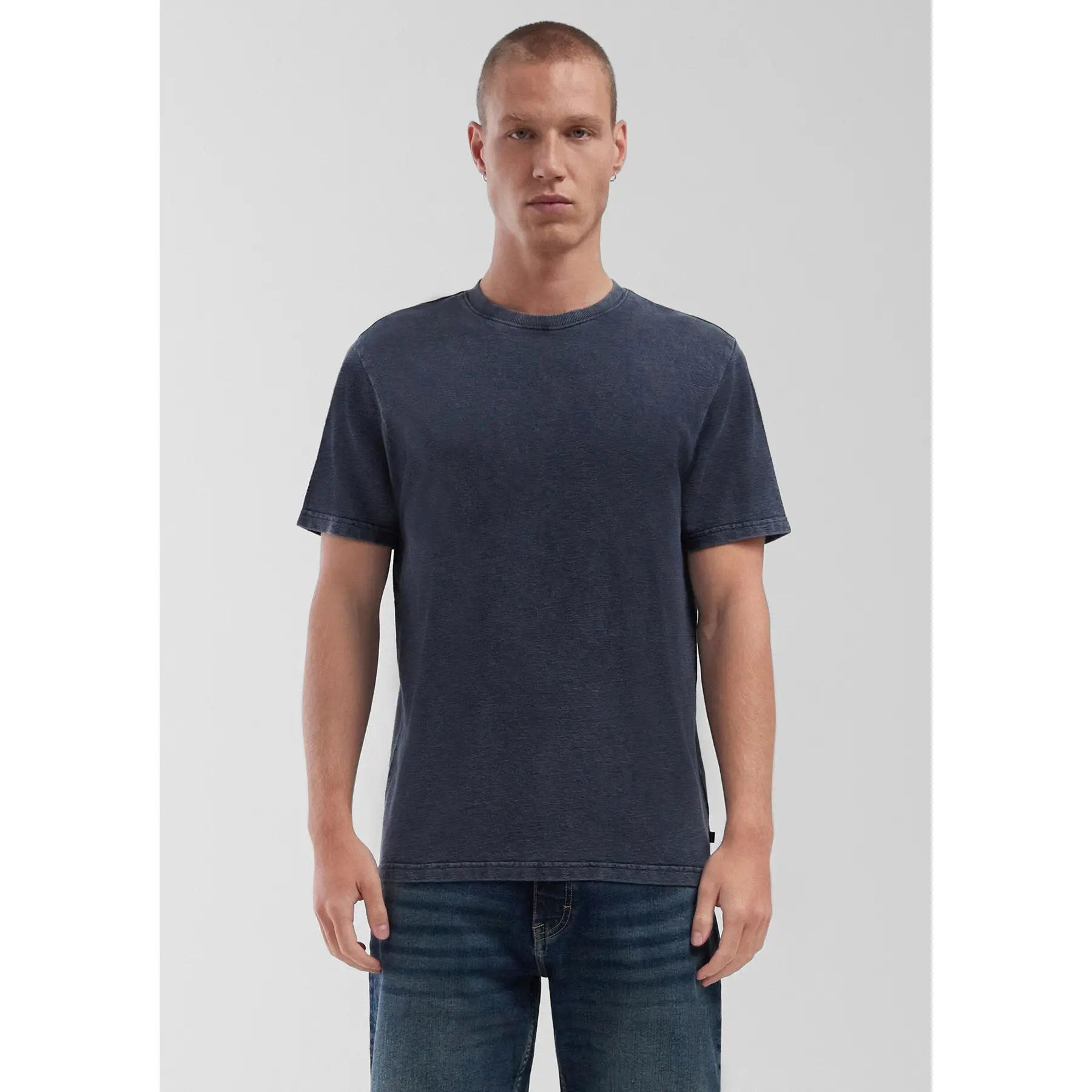 Klassisches T-Shirt aus strukturiertem Jersey QS