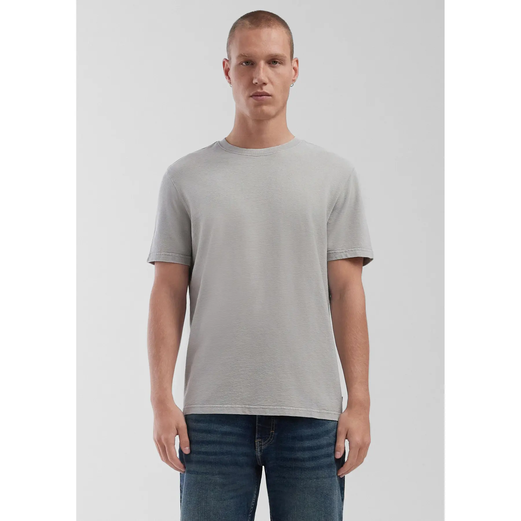 Klassisches T-Shirt aus strukturiertem Jersey QS