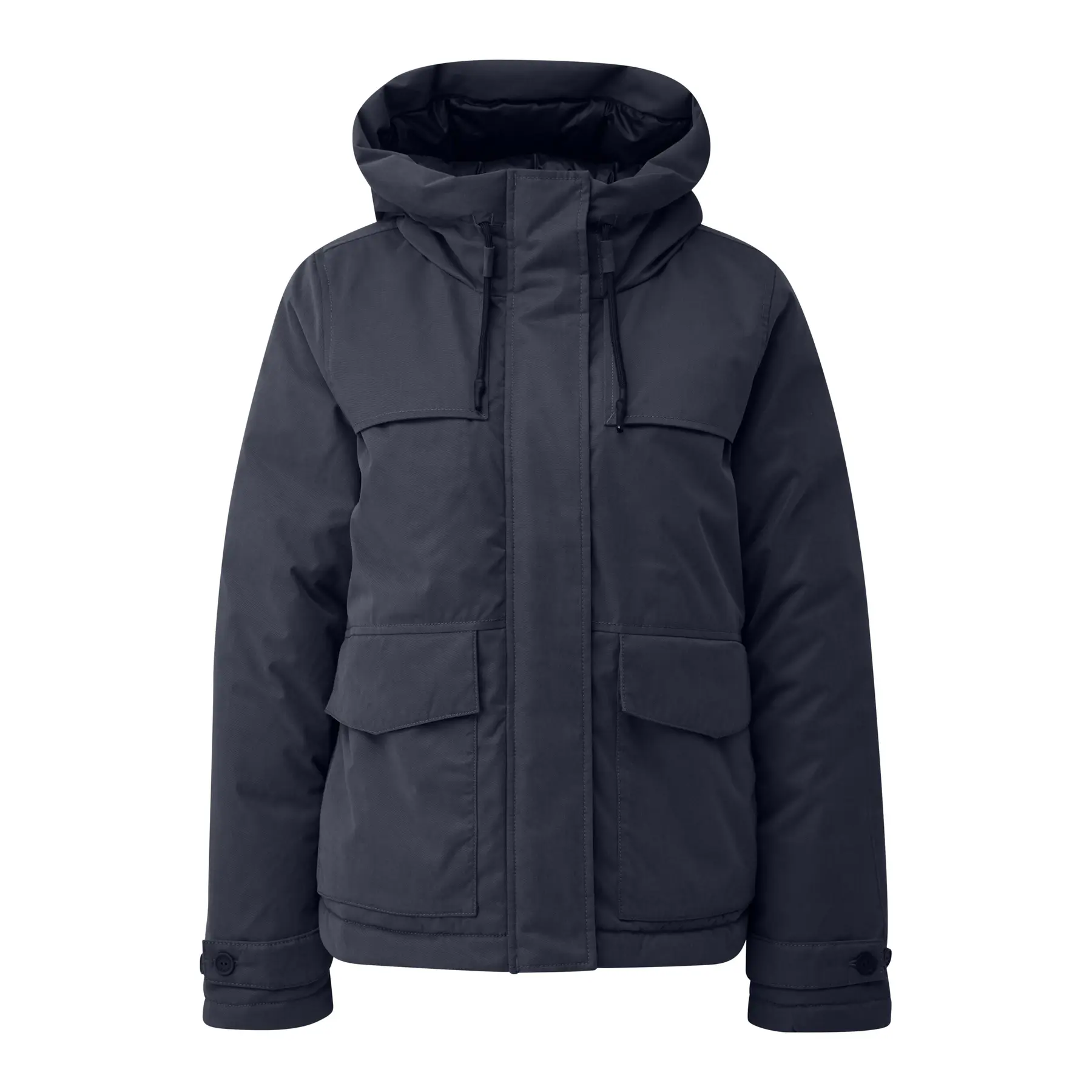 Damen Fleece Kapuzenjacke QS