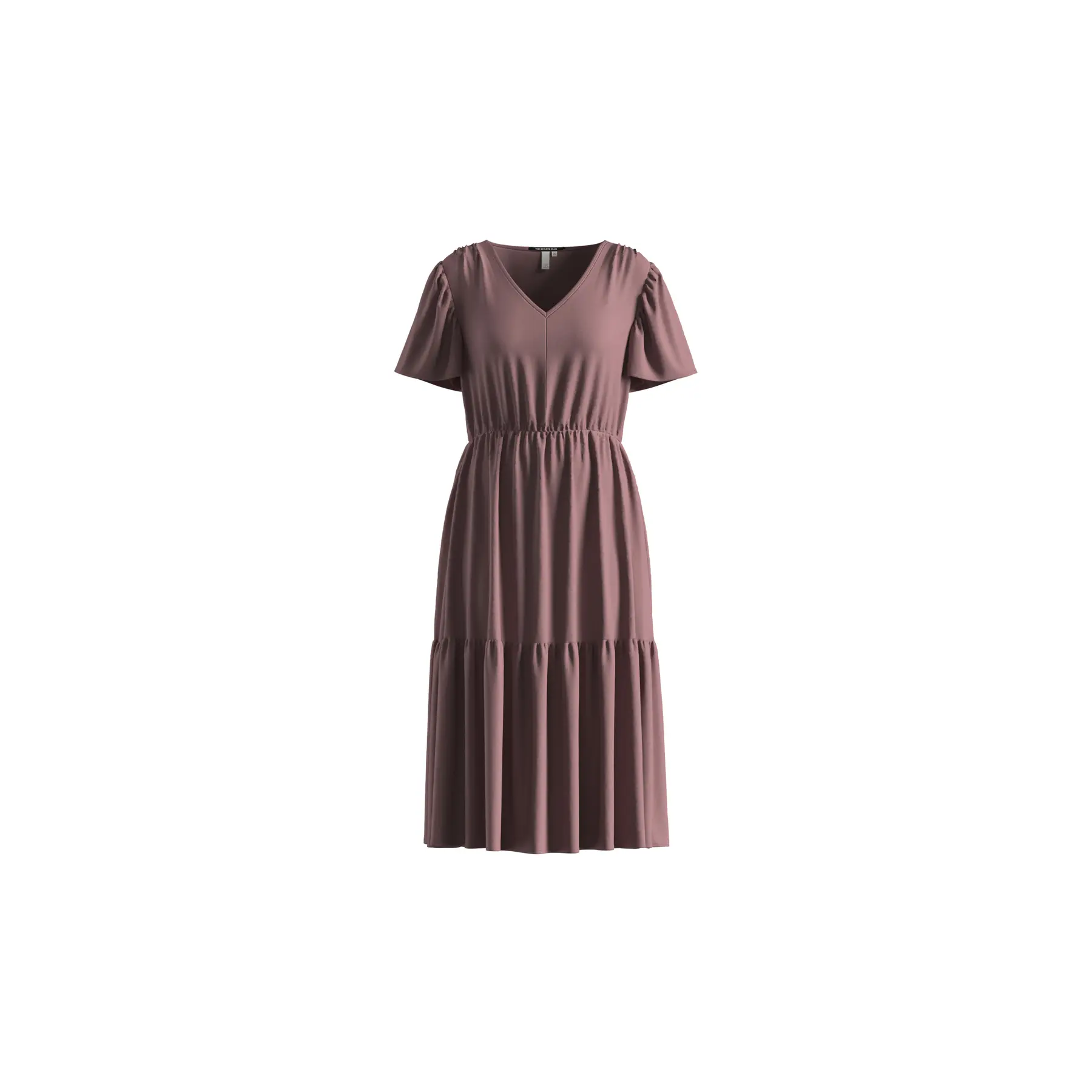 Viskosekleid Mit Allover-Print Für Damen Qs