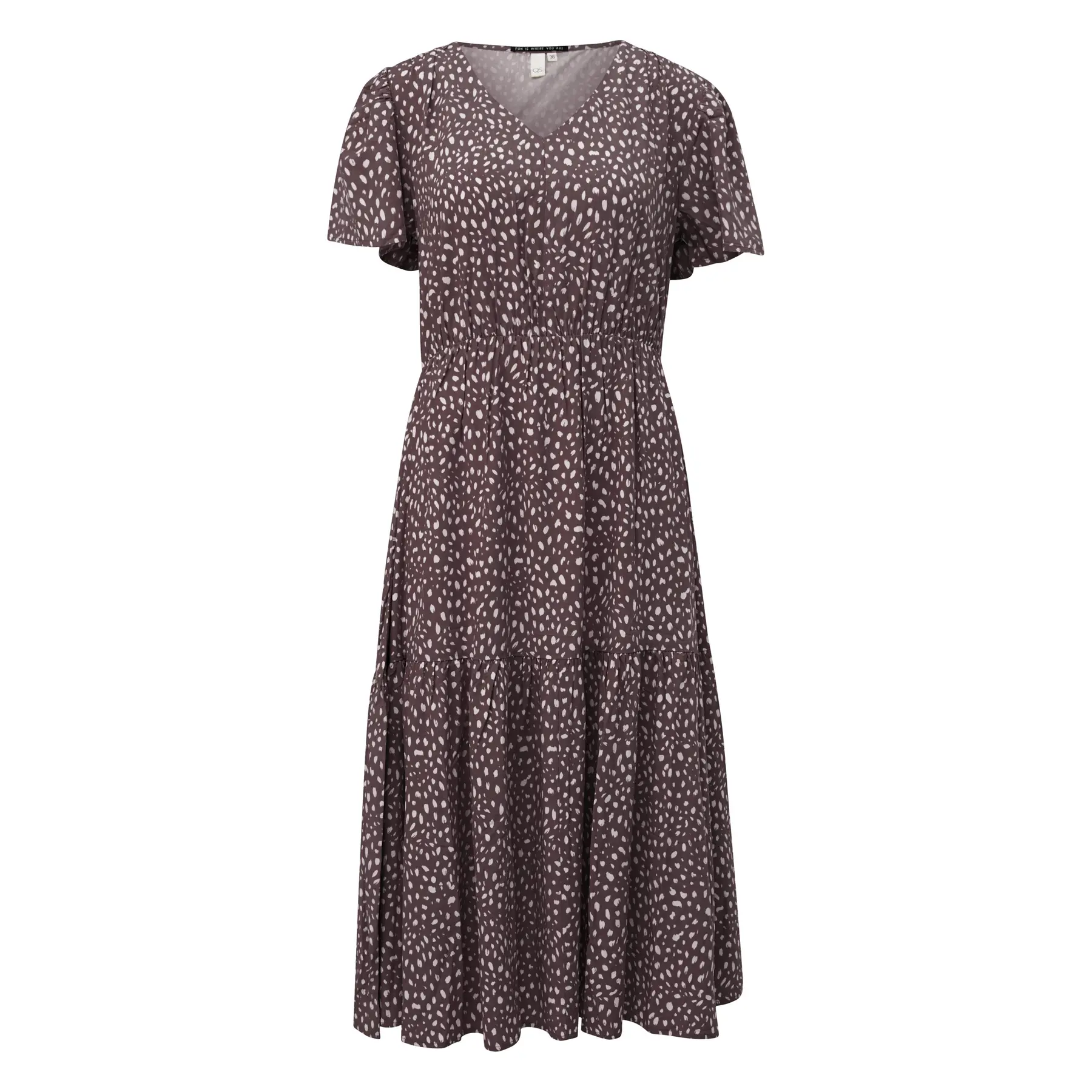 Viscose Dress With All-Over Print For Women Qs