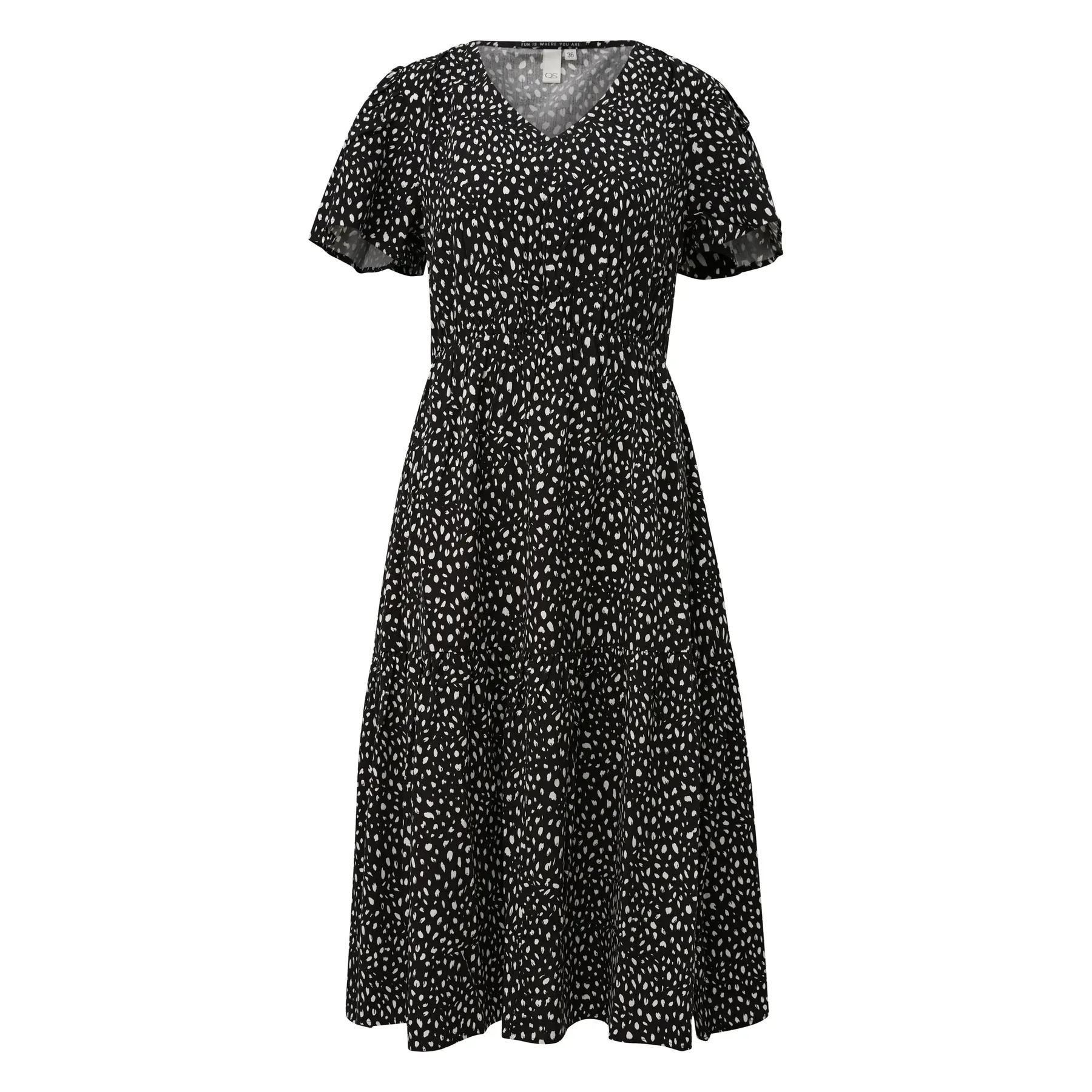 Viscose Dress With All-Over Print For Women Qs