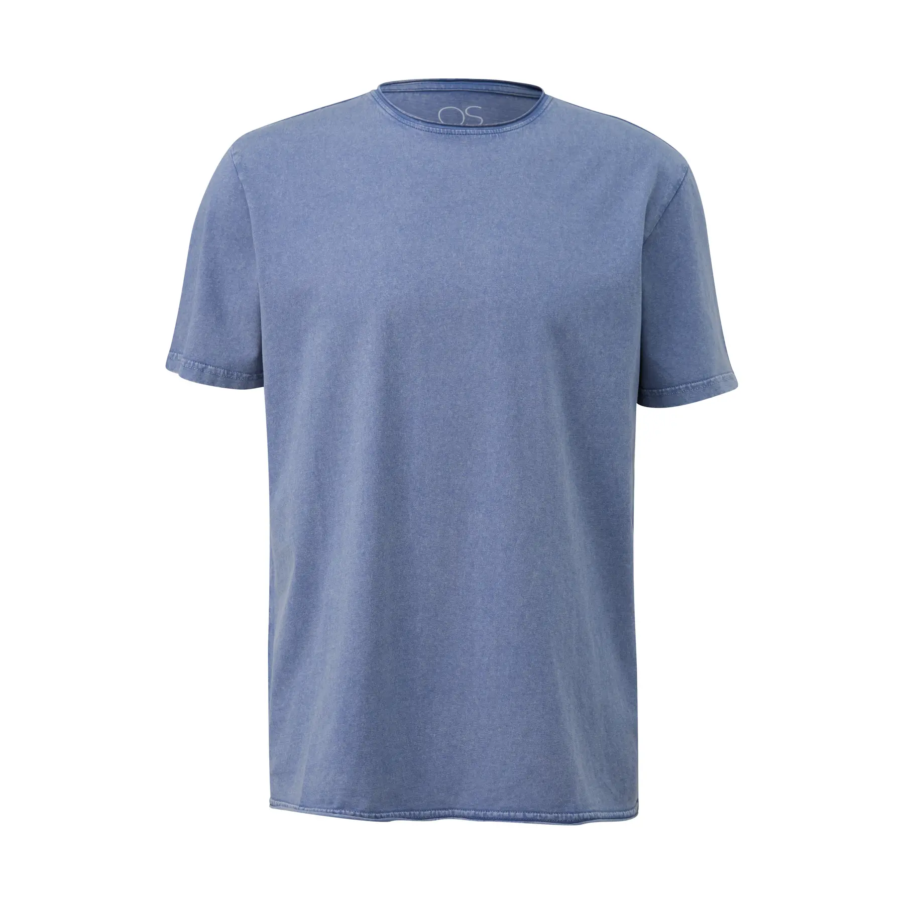 Basic Vintage Effekt T-Shirt mit Rollsaum QS