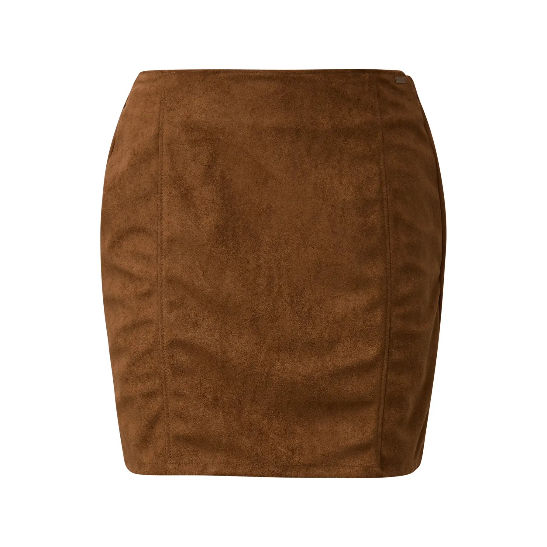 Mini gonna in ecopelle aderente donna