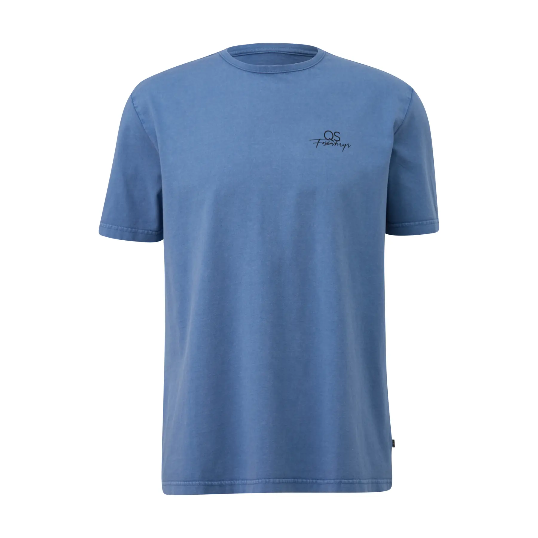 T-Shirt mit Rundhals und Druck QS