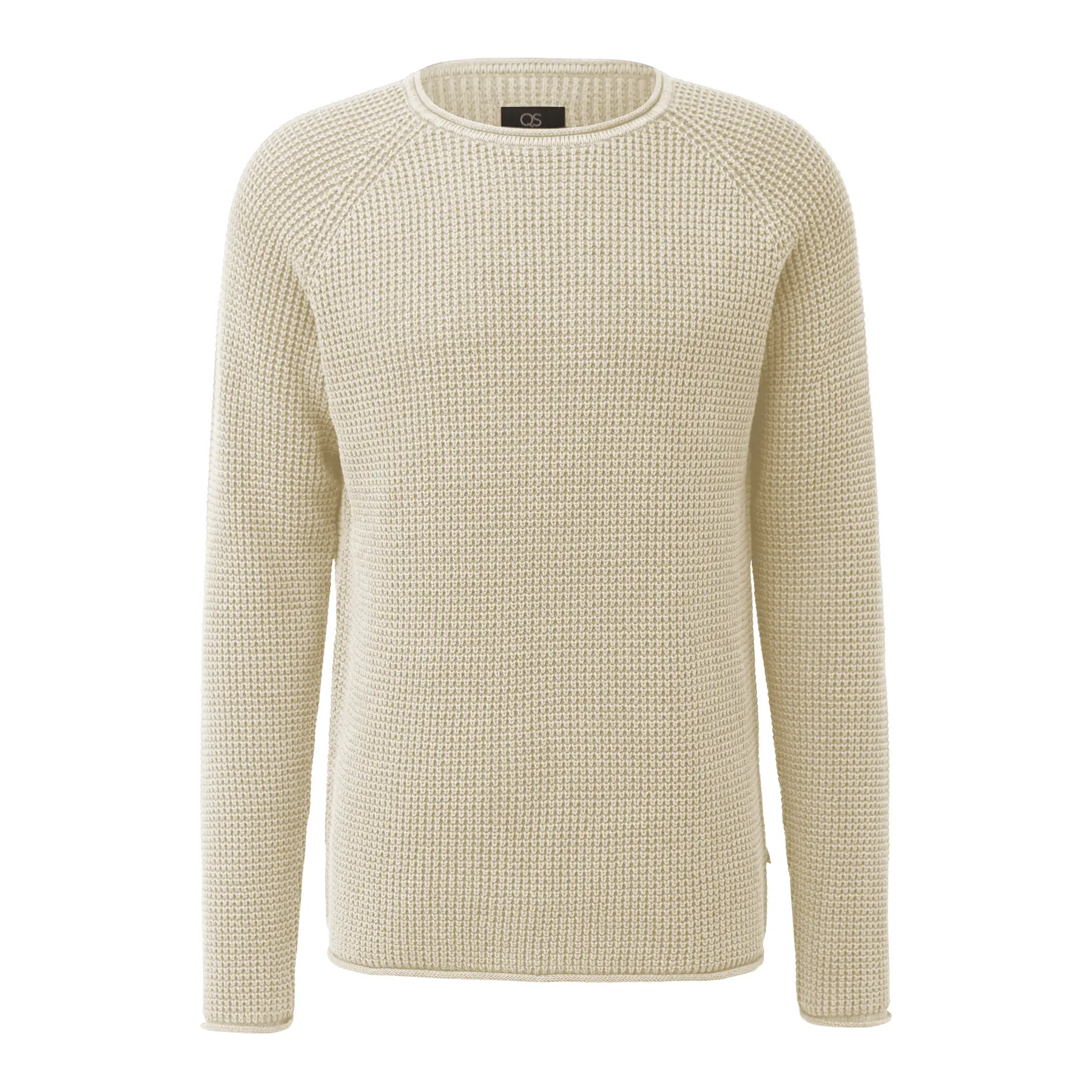 Pullover aus gewaschenem, luftdurchlässigem Strick QS