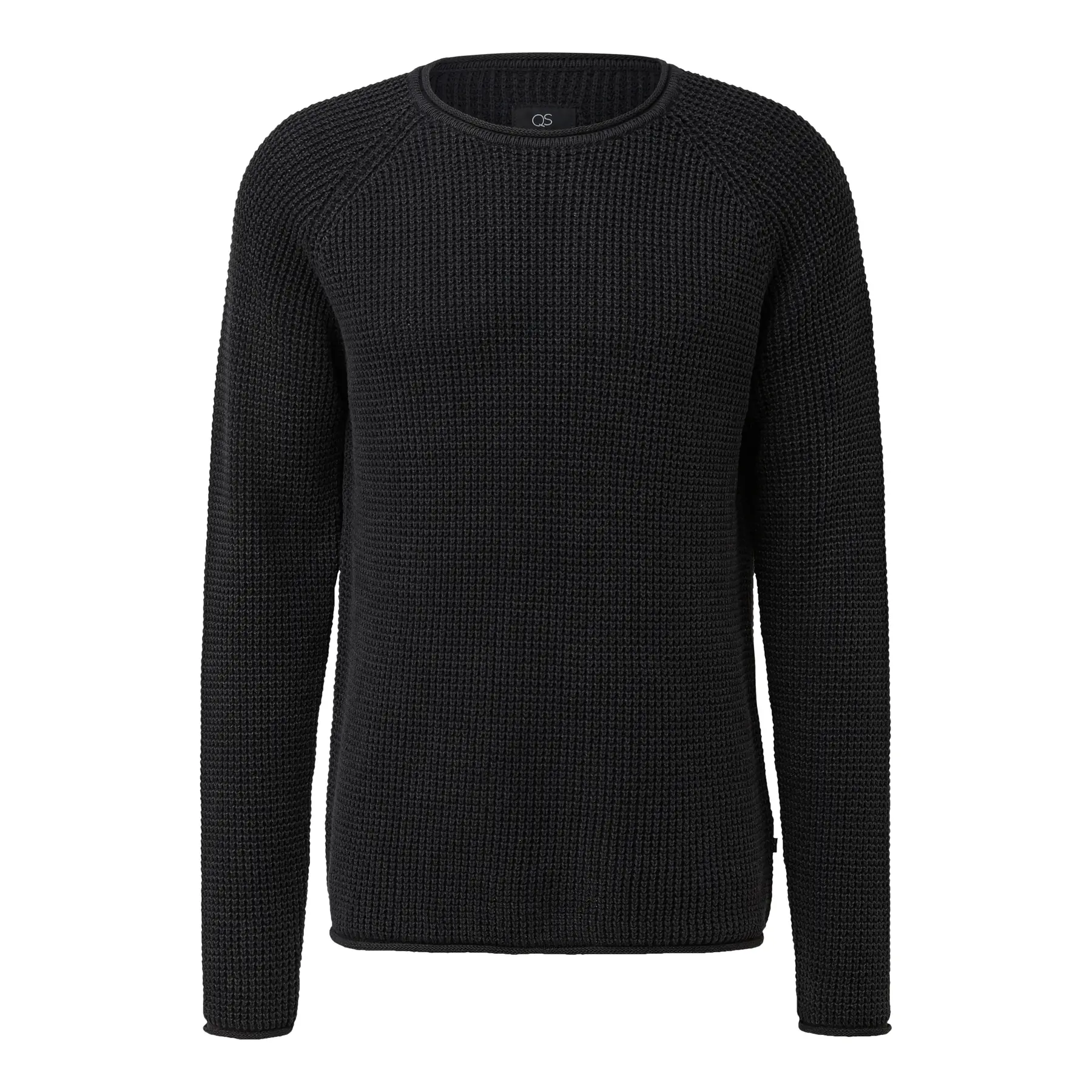 Pullover aus gewaschenem, luftdurchlässigem Strick QS