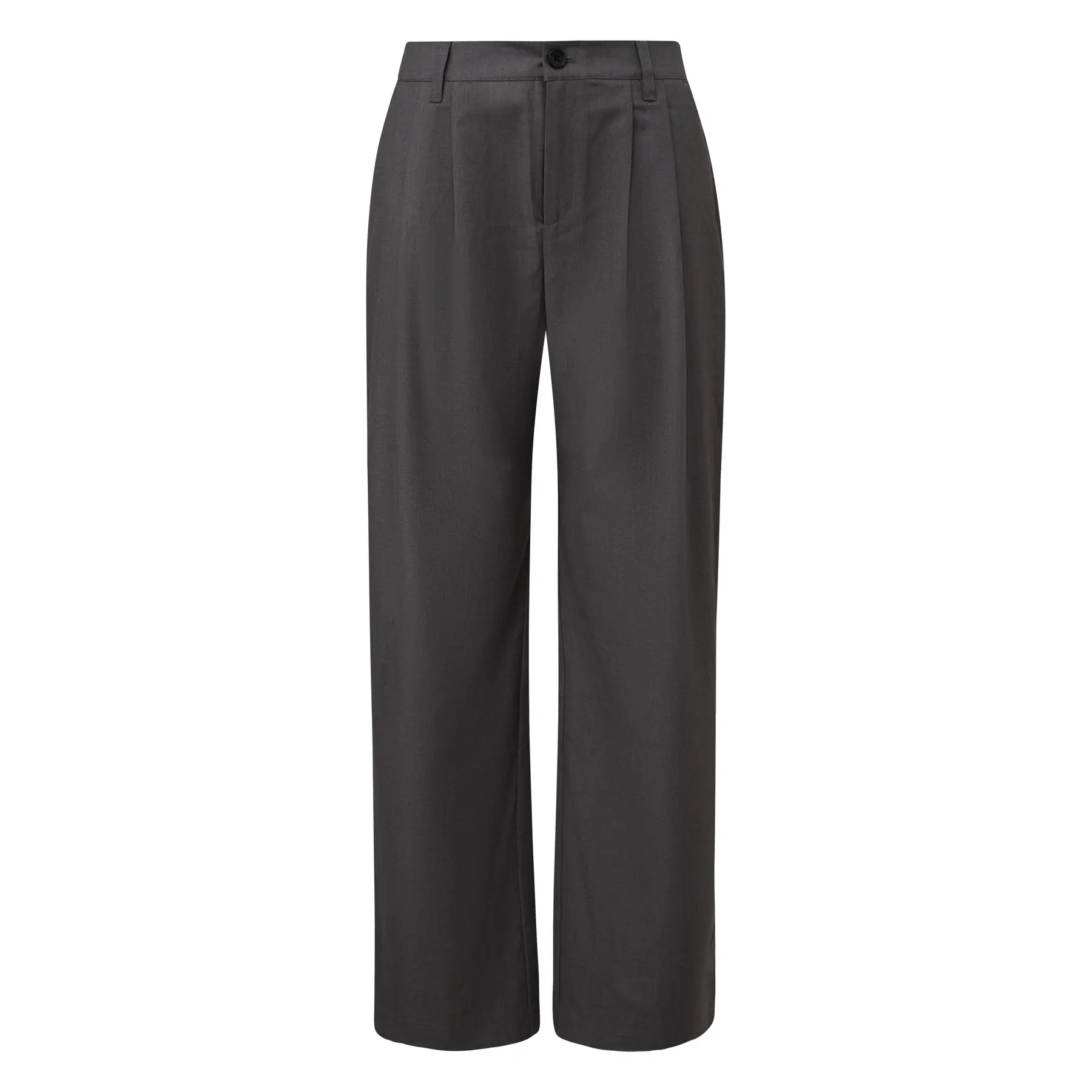 Weite Faltenhose mit mittelhoher Taille für Damen QS