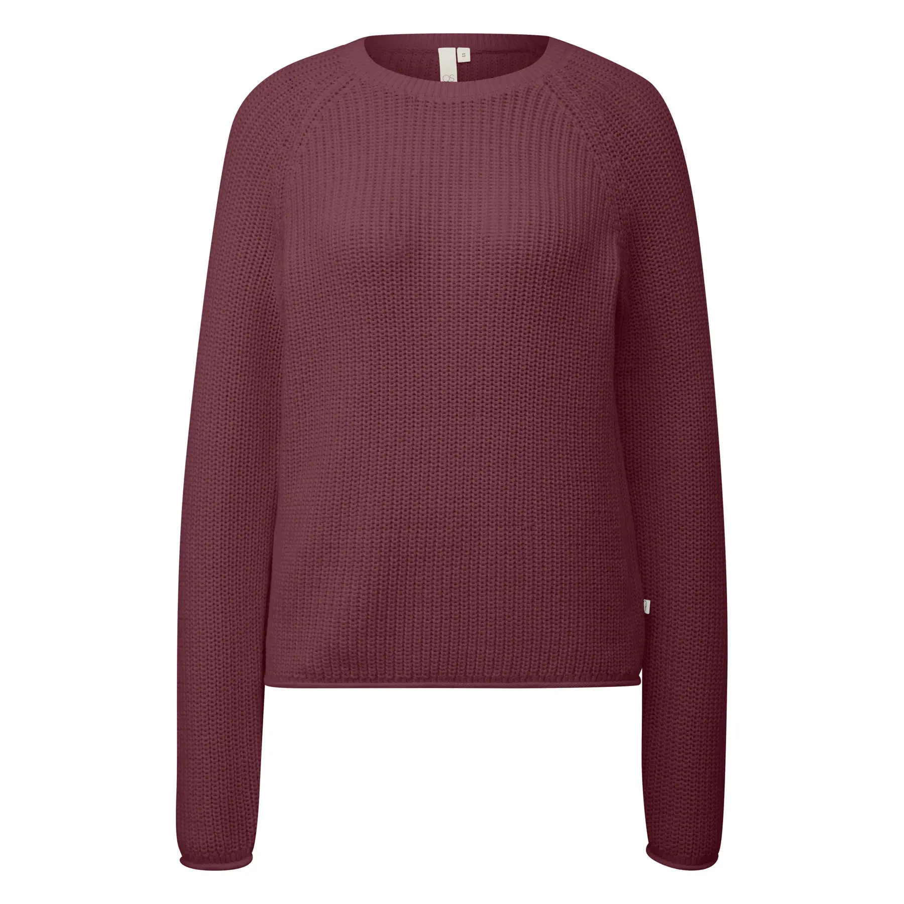Women's Mélange Knit Raglan Sleeve Pullover Qs