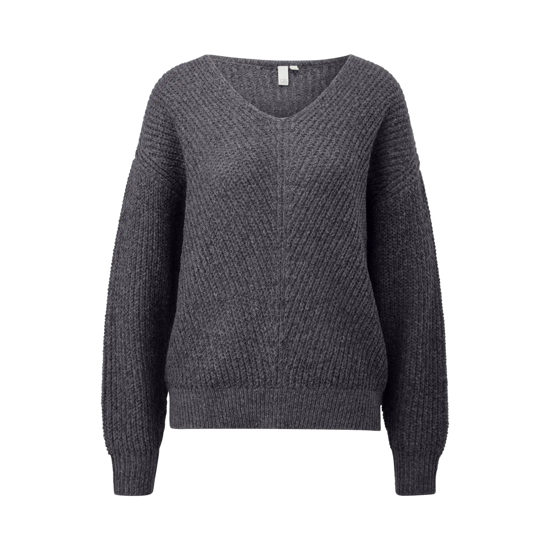 Pull Chiné mit V-Ausschnitt Damen QS
