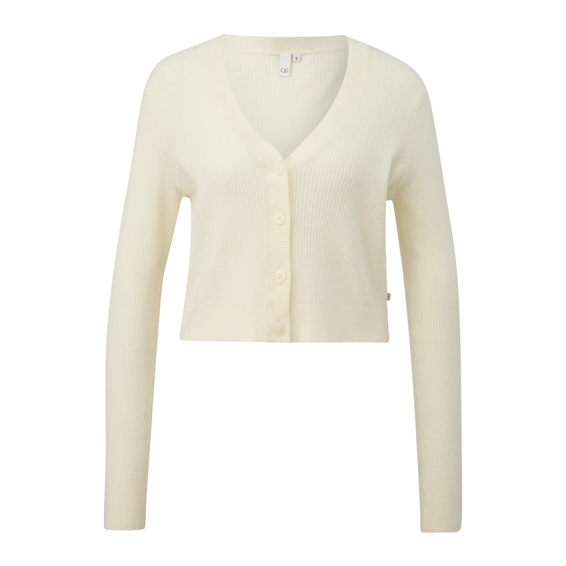 Rippstrick-Crop-Cardigan Damen QS