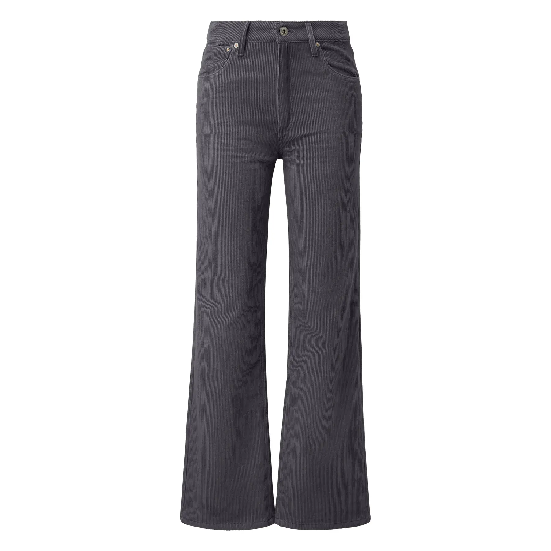 High-Waisted Wide-Leg Corduroy Trousers Ladies Qs