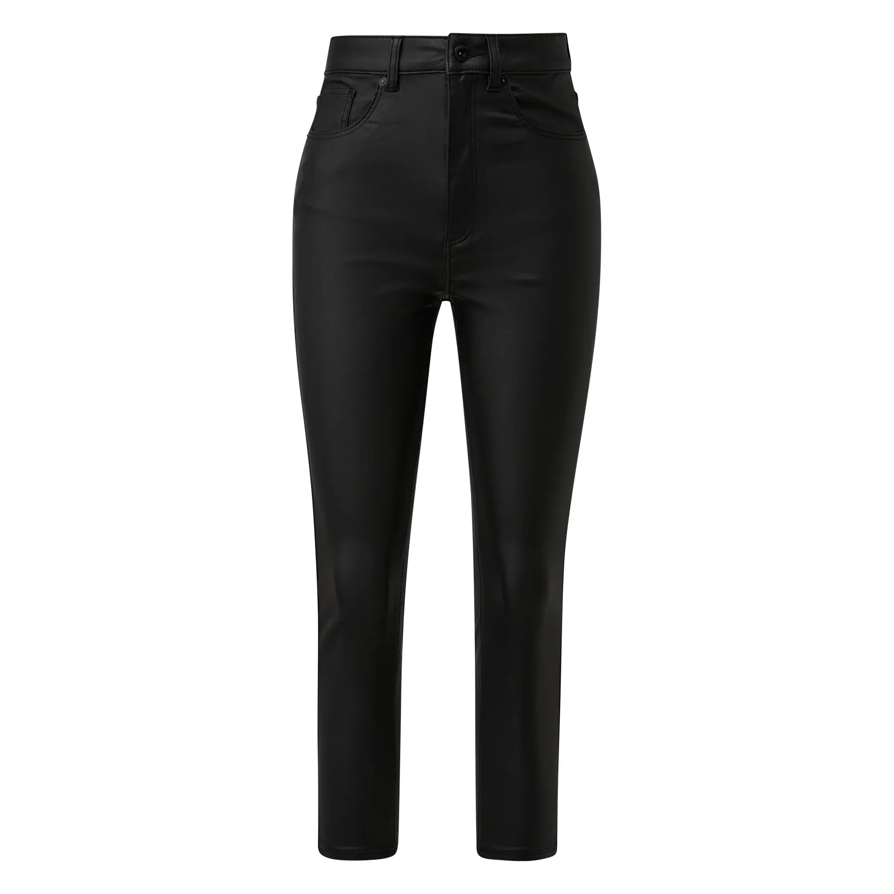 Damen Skinny-Lederlook Hose QS