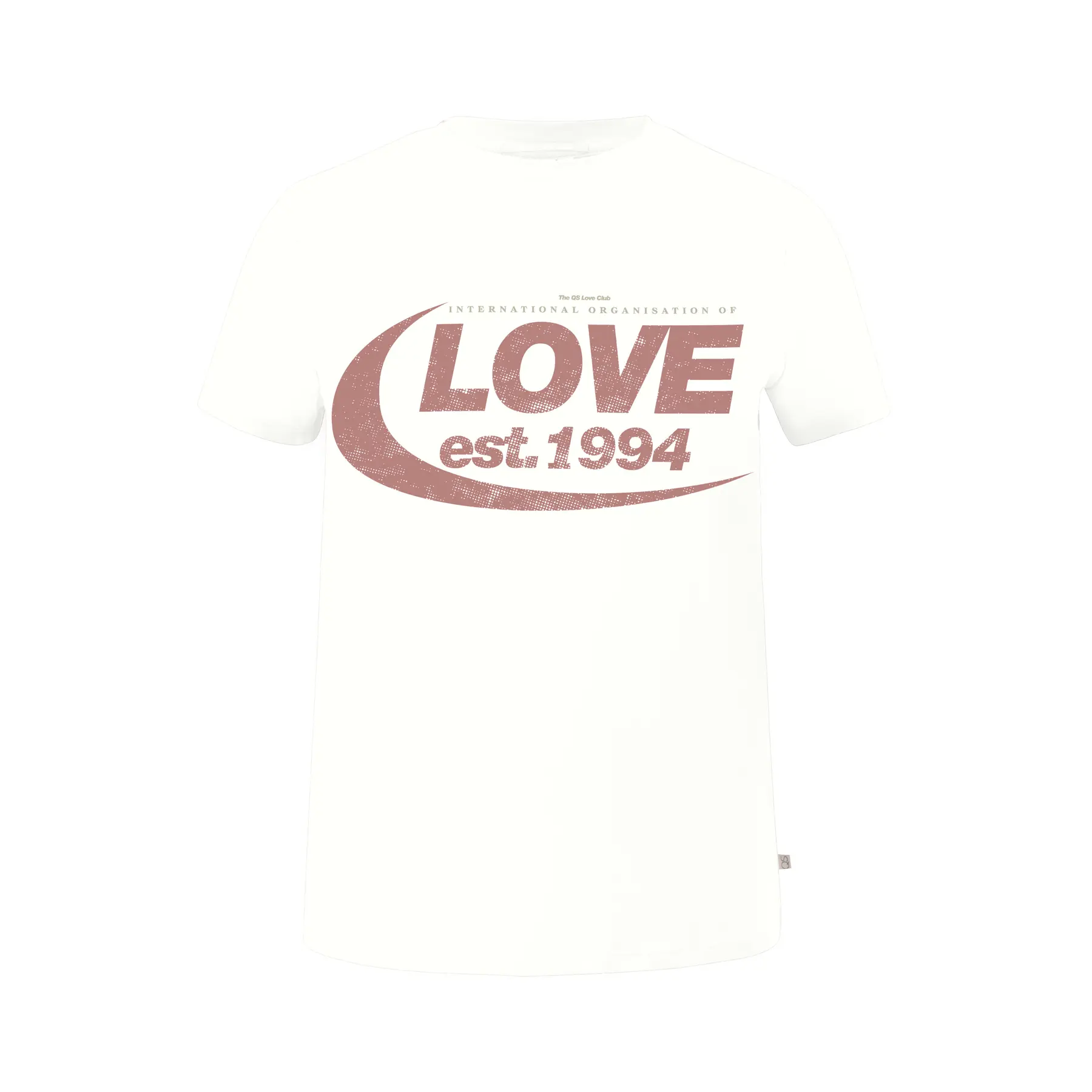 Frauen T-Shirt aus Baumwolle mit Druck auf der Vorderseite QS
