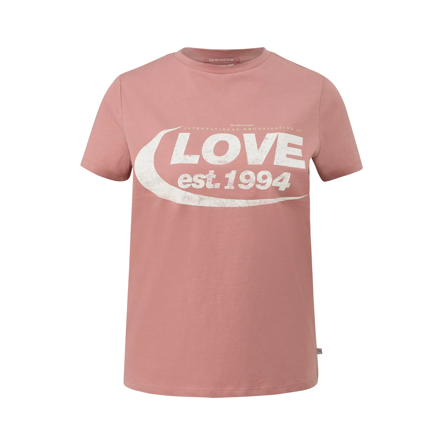 Frauen T-Shirt aus Baumwolle mit Druck auf der Vorderseite QS