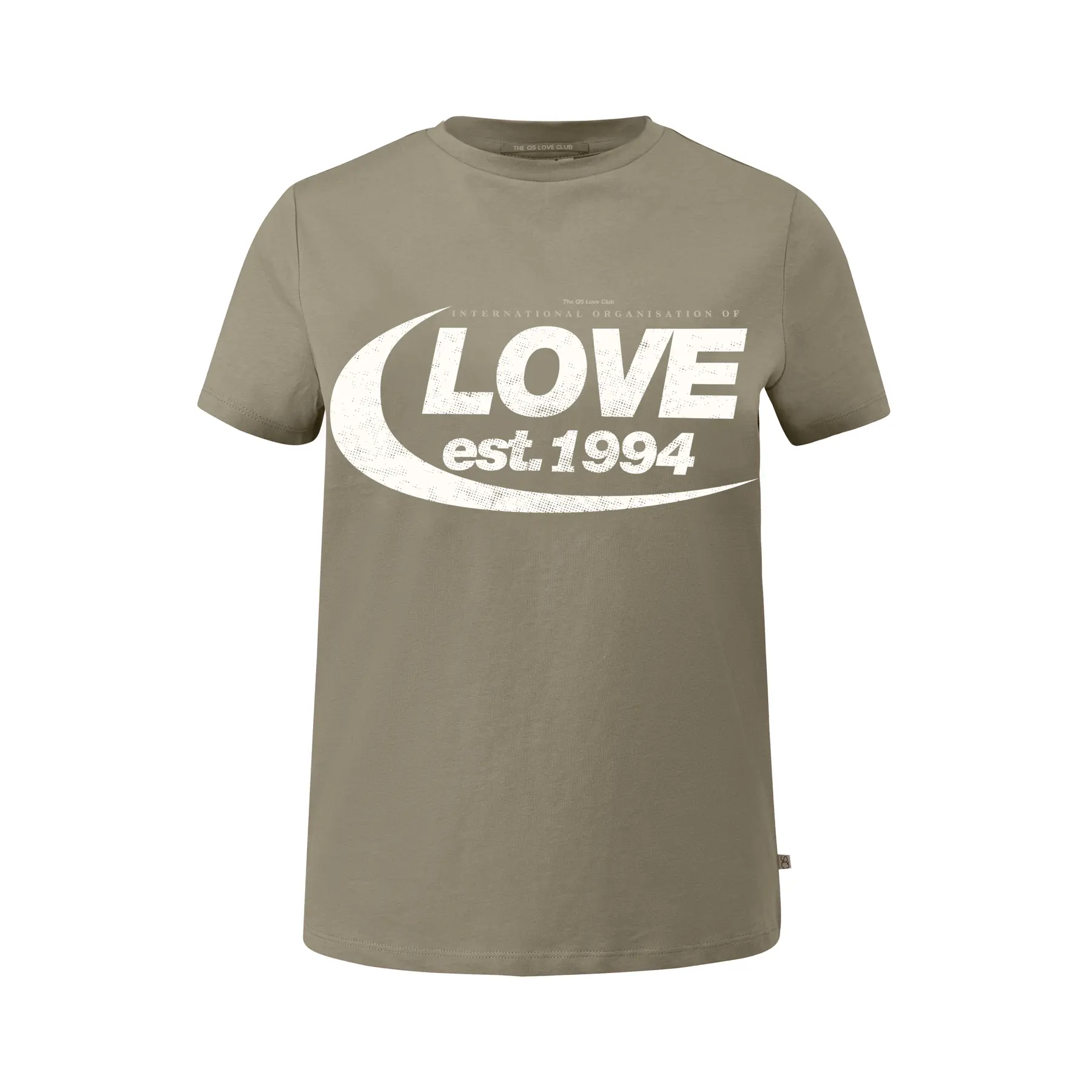 Frauen T-Shirt aus Baumwolle mit Druck auf der Vorderseite QS