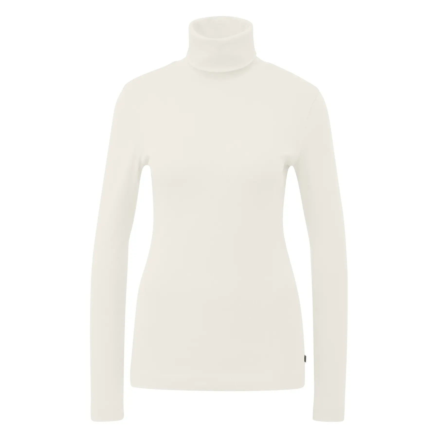 Women's Fitted Long Sleeve Roll Neck T-Shirt Qs