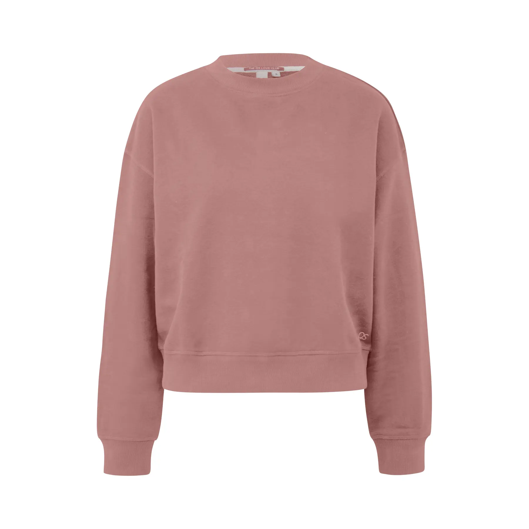 Damen Sweatshirt mit Rundhalsausschnitt und überschnittenen Schultern QS
