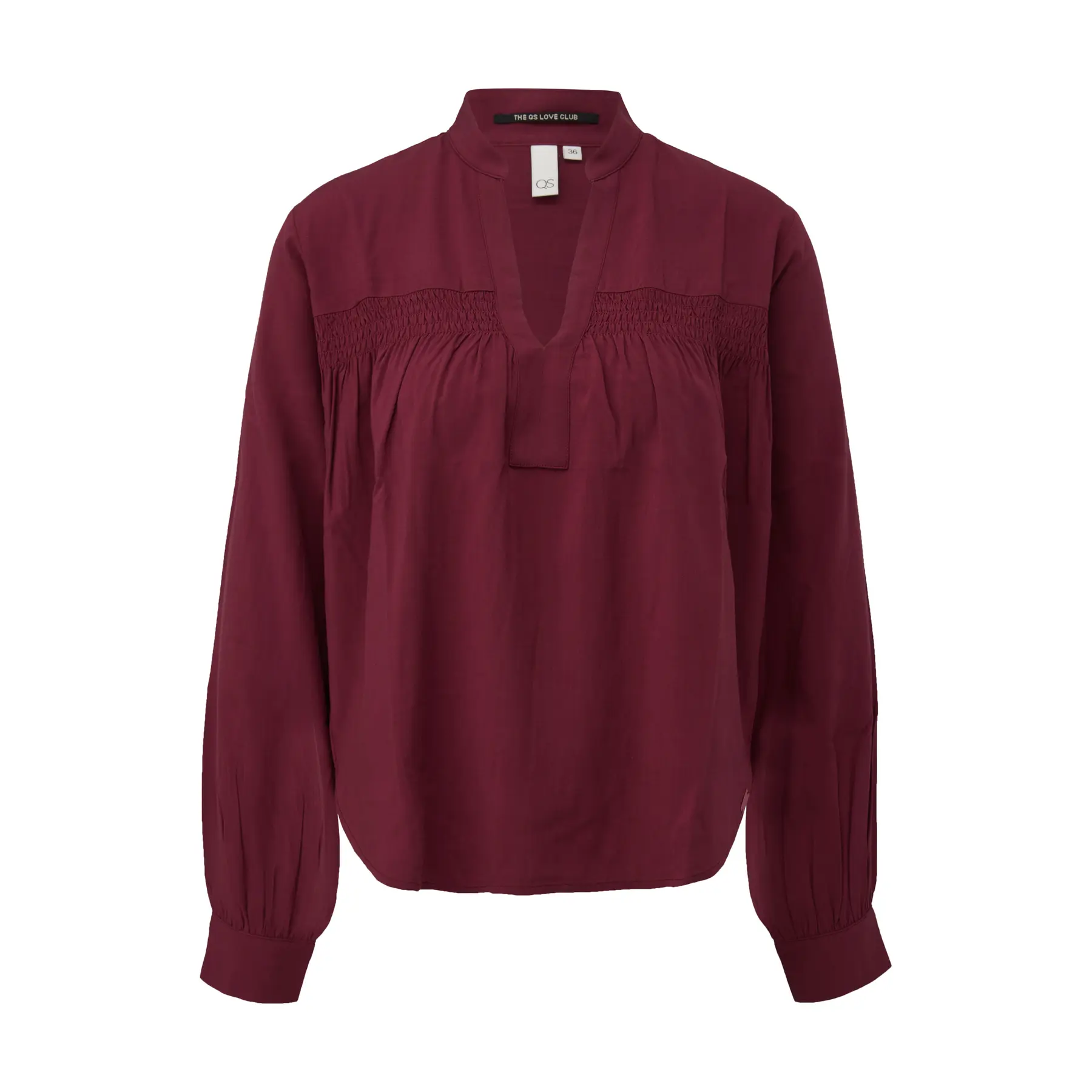 Damenbluse aus Viskose mit Smockdetails QS