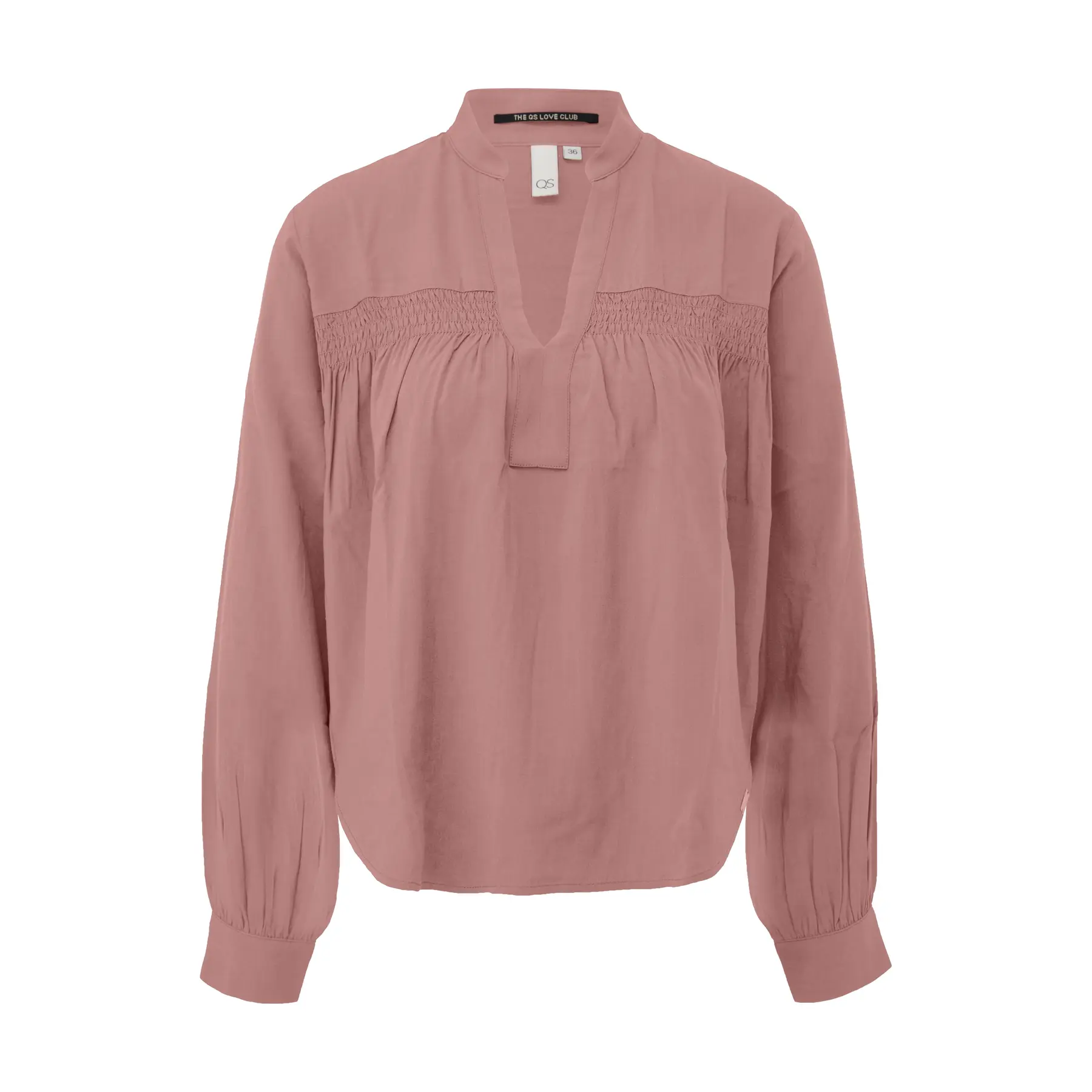 Damenbluse aus Viskose mit Smockdetails QS