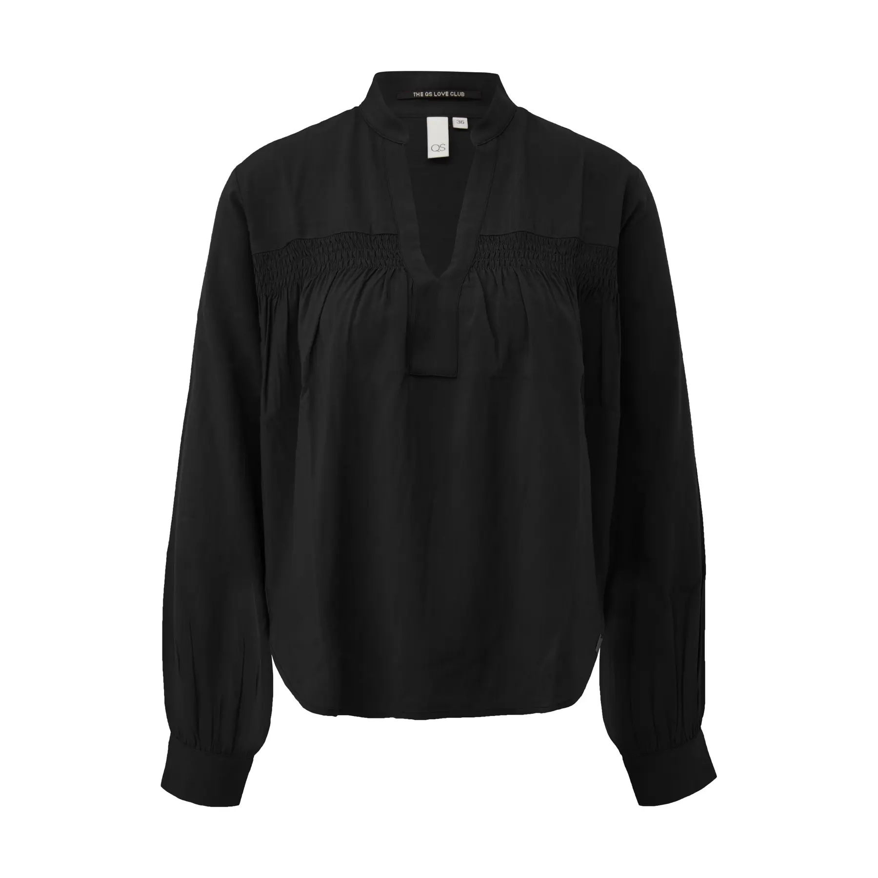 Damenbluse aus Viskose mit Smockdetails QS