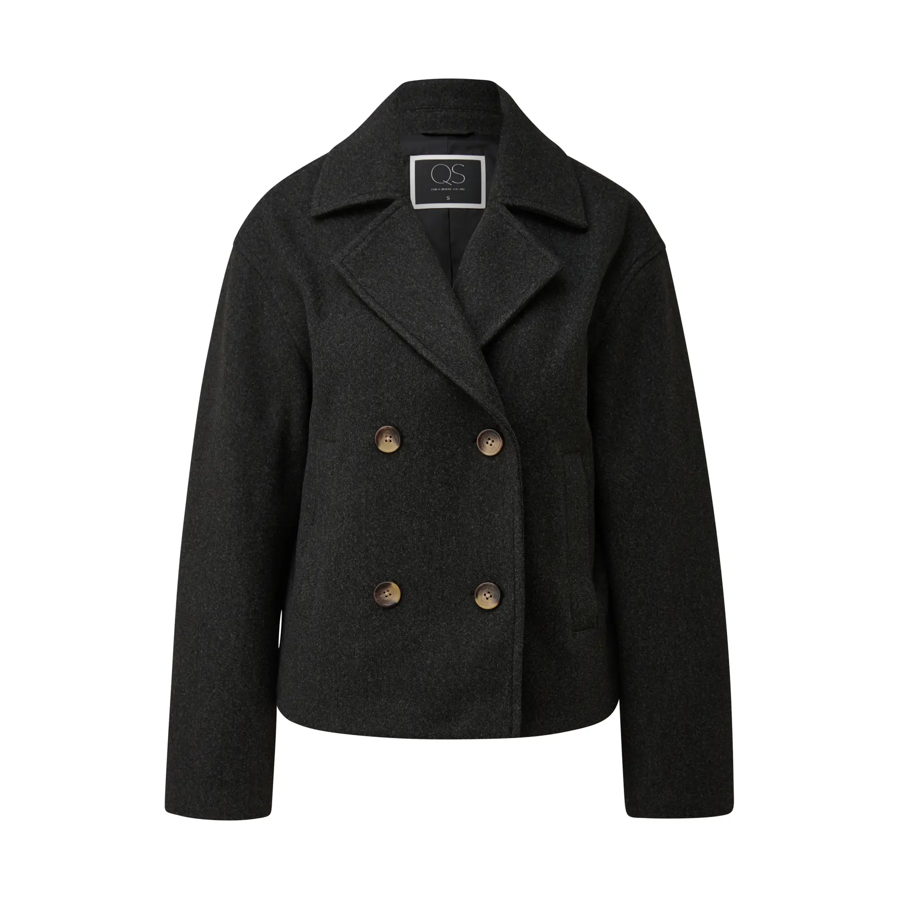 Optische Woll Cabanjacke Damen QS