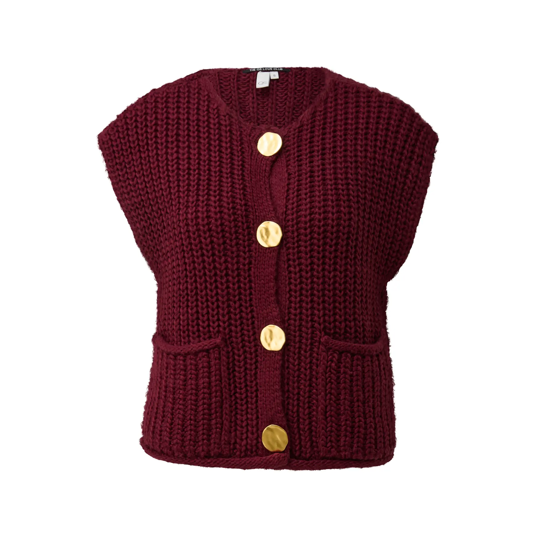 Frauen Kurzstrickjacke mit Knöpfen QS