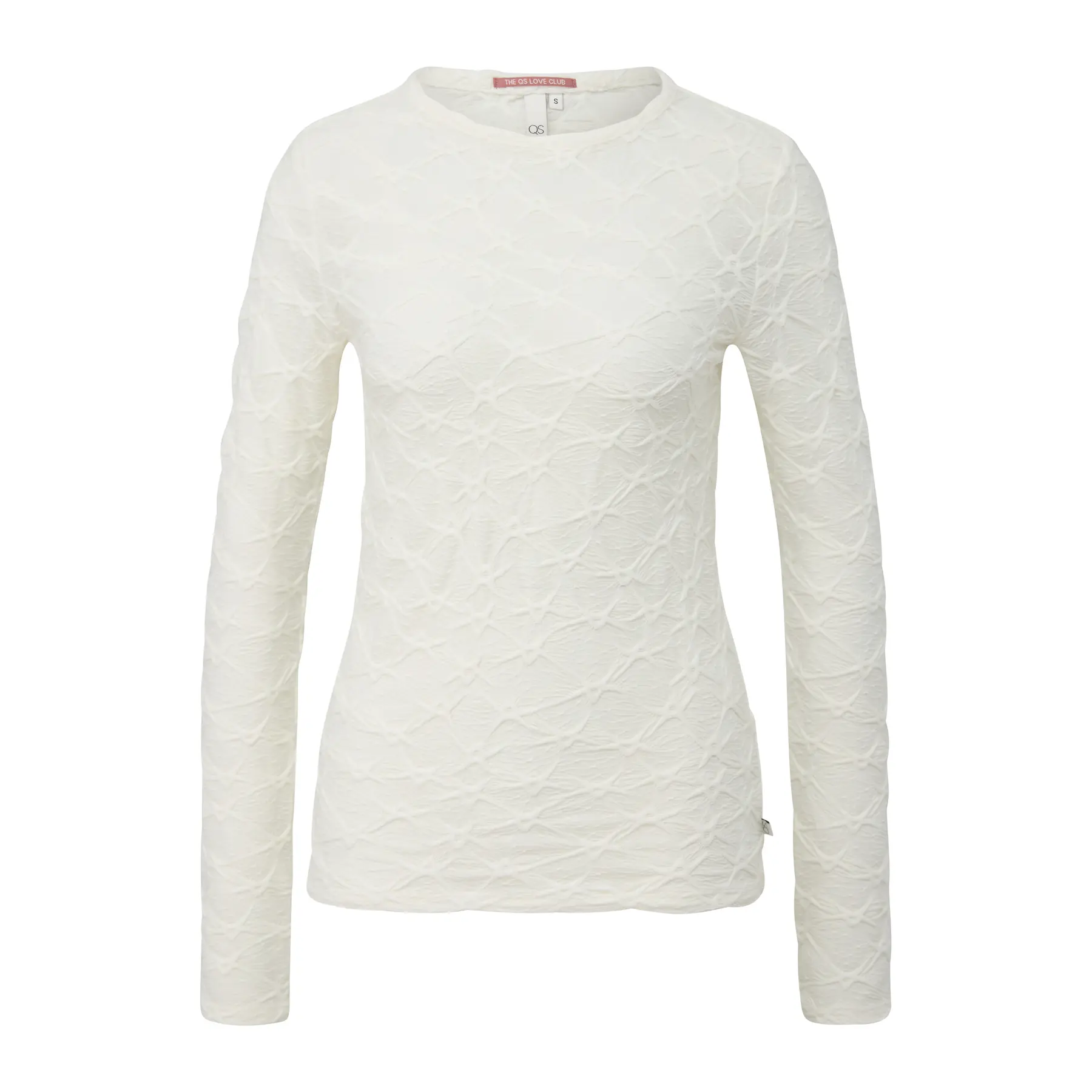 Licht doorzichtige lange mouwen blouse dames QS