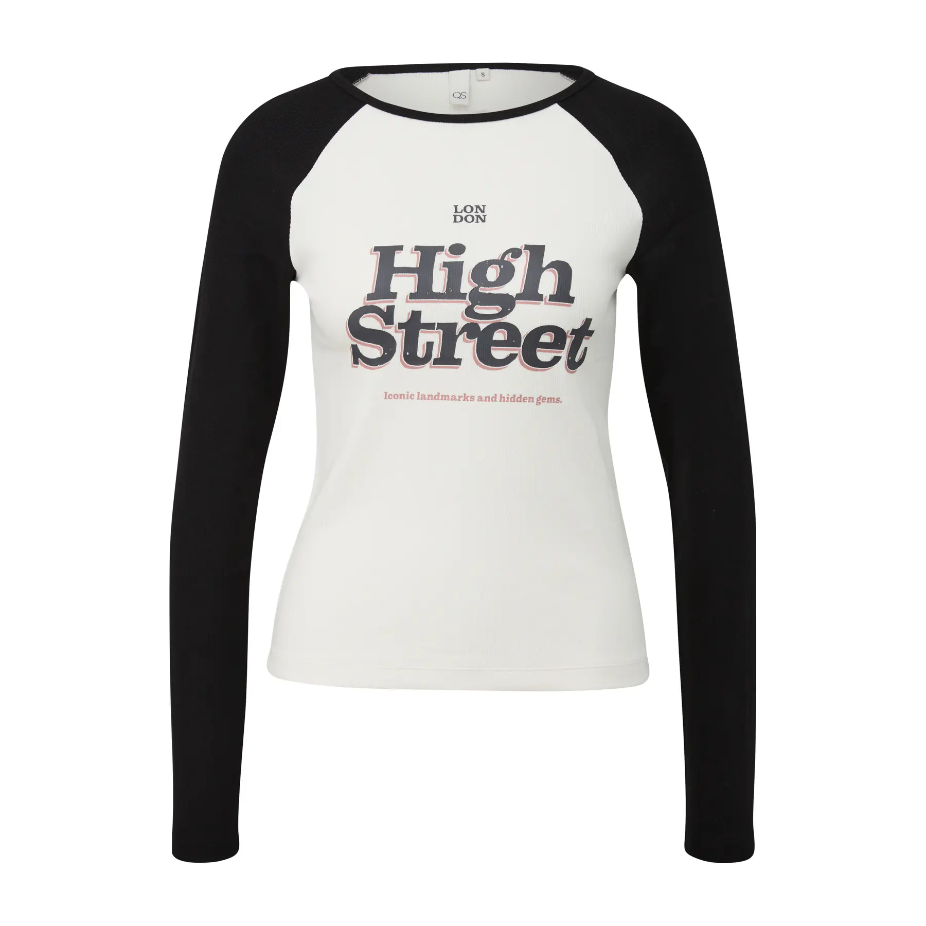 Maglia a coste con blocchi di colore donna