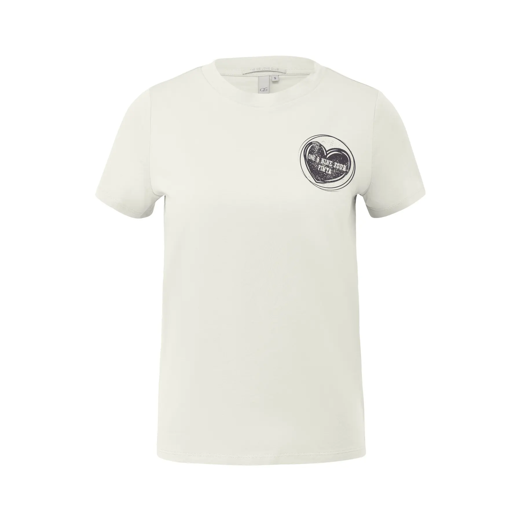 Baumwollbluse mit kleinem Motiv für Frauen QS