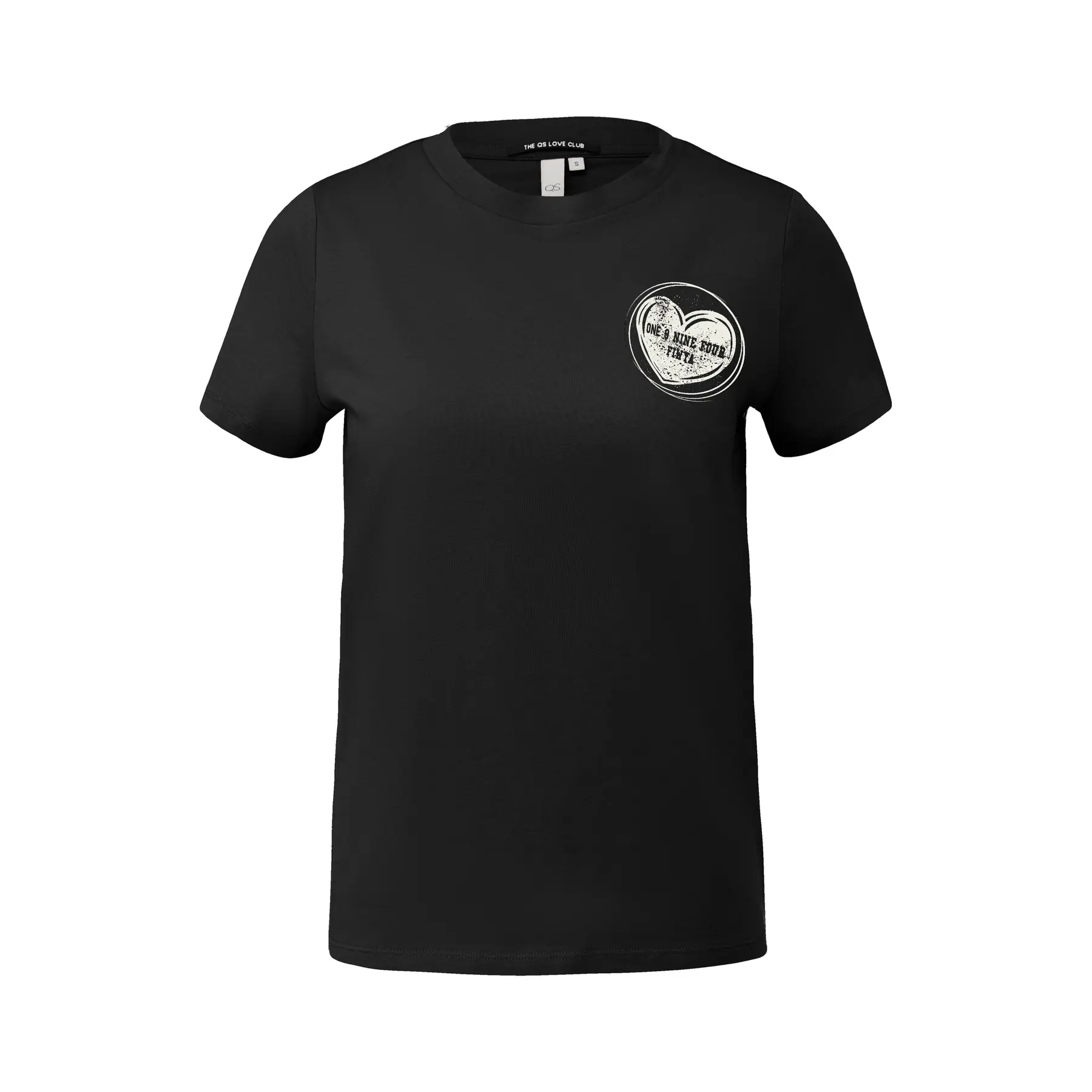 Baumwollbluse mit kleinem Motiv für Frauen QS