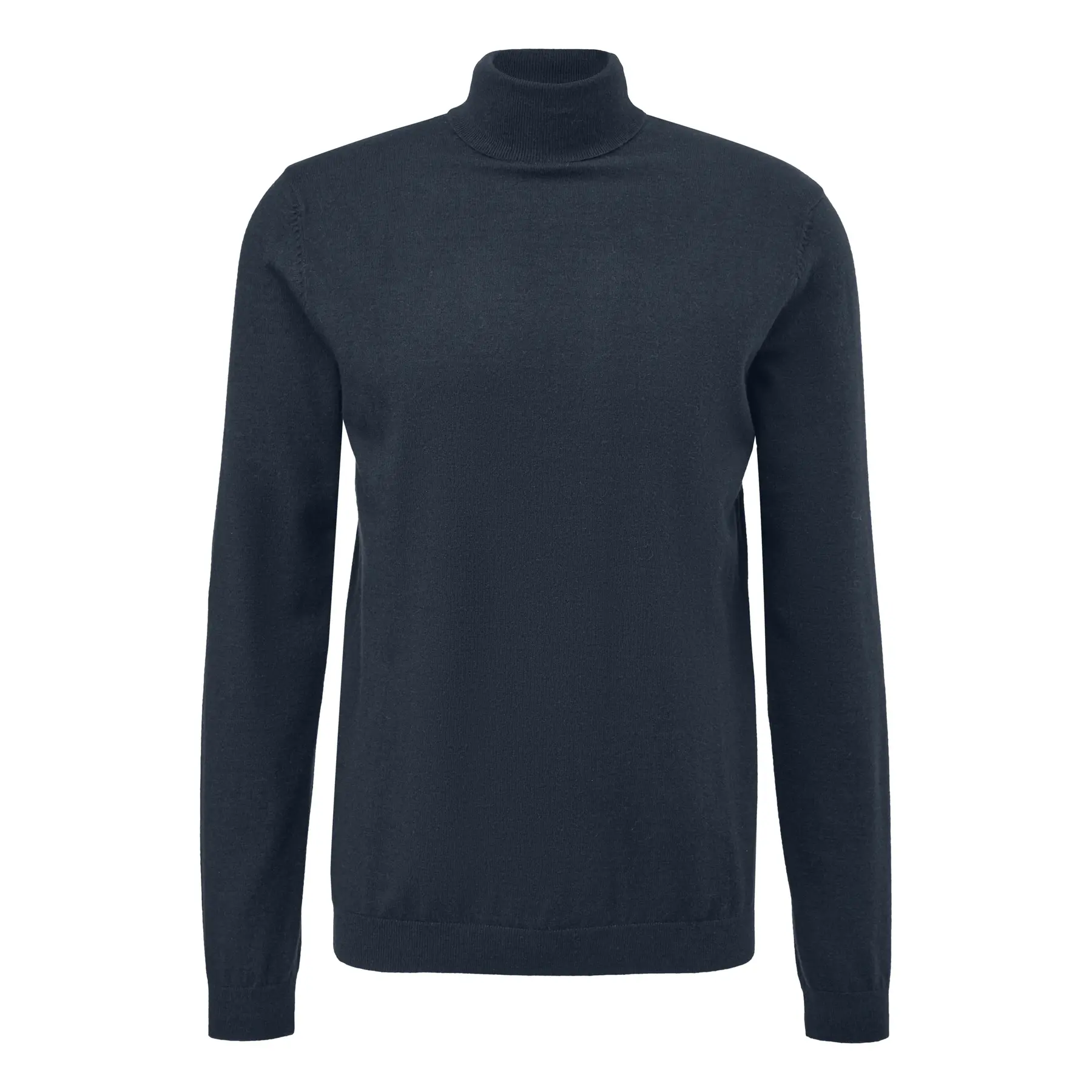 Ribbed Turtleneck Sweater Qs Slim Fit