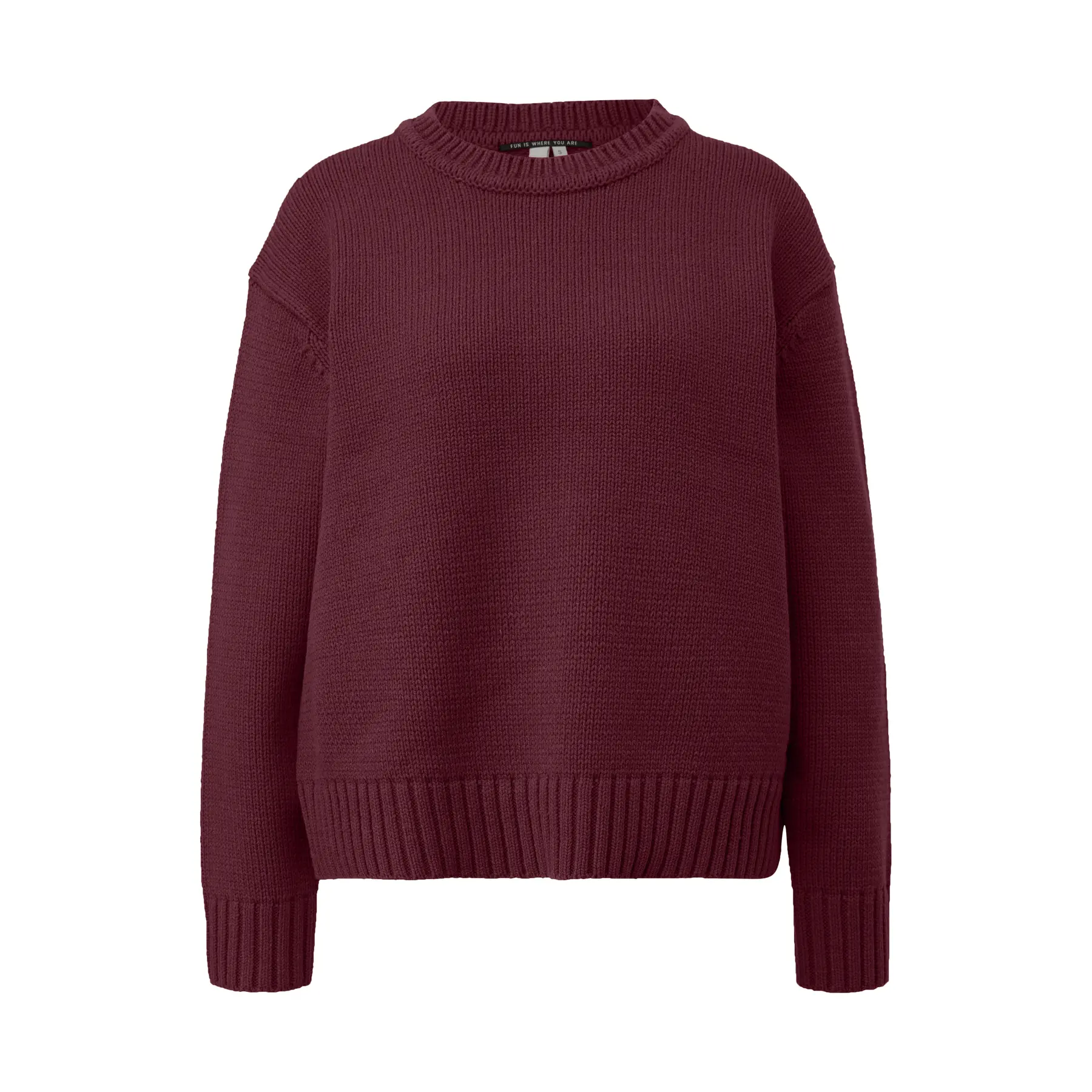 Damen Oversize Kuschel-Mixpullover QS