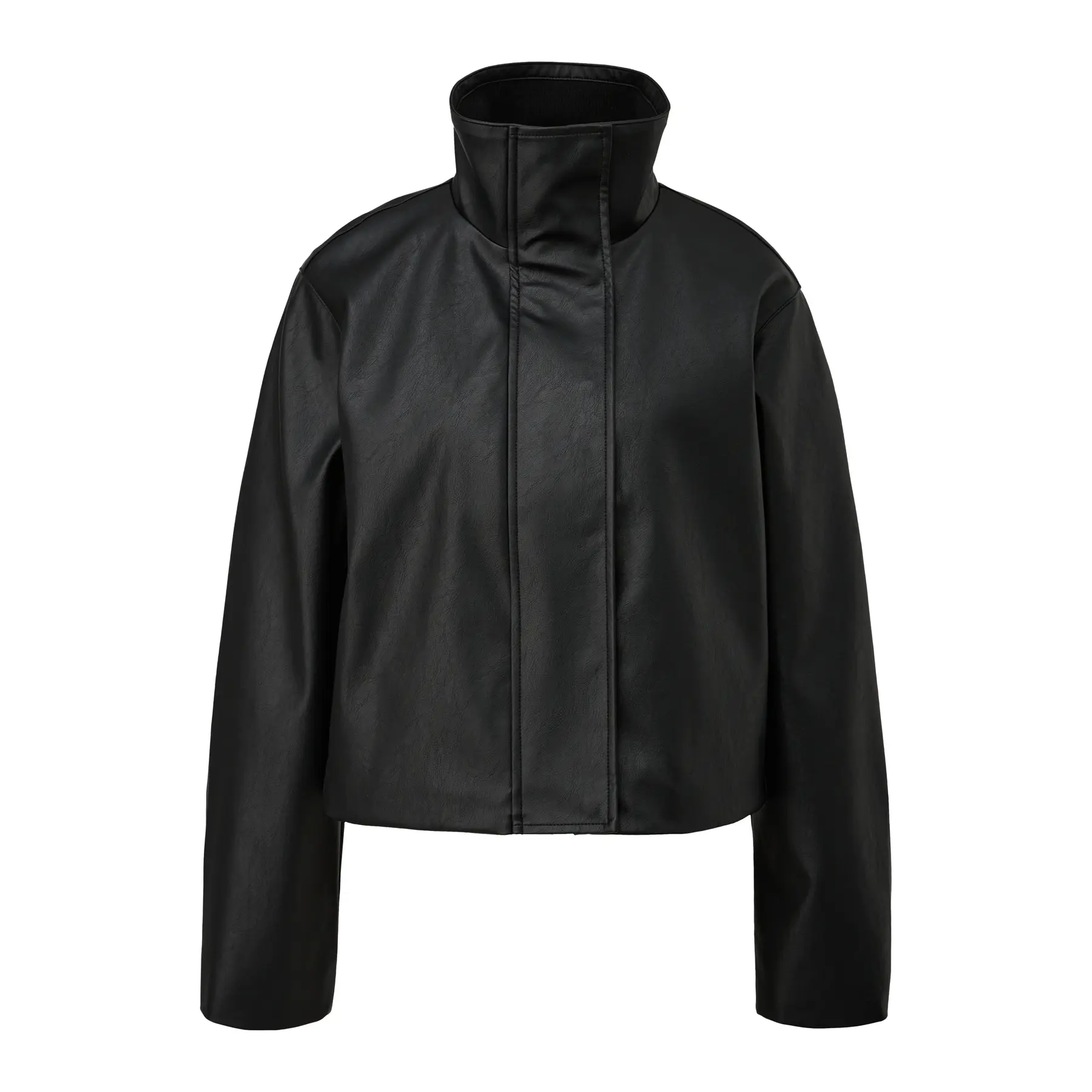 Damen Steppjacke aus Kunstleder QS