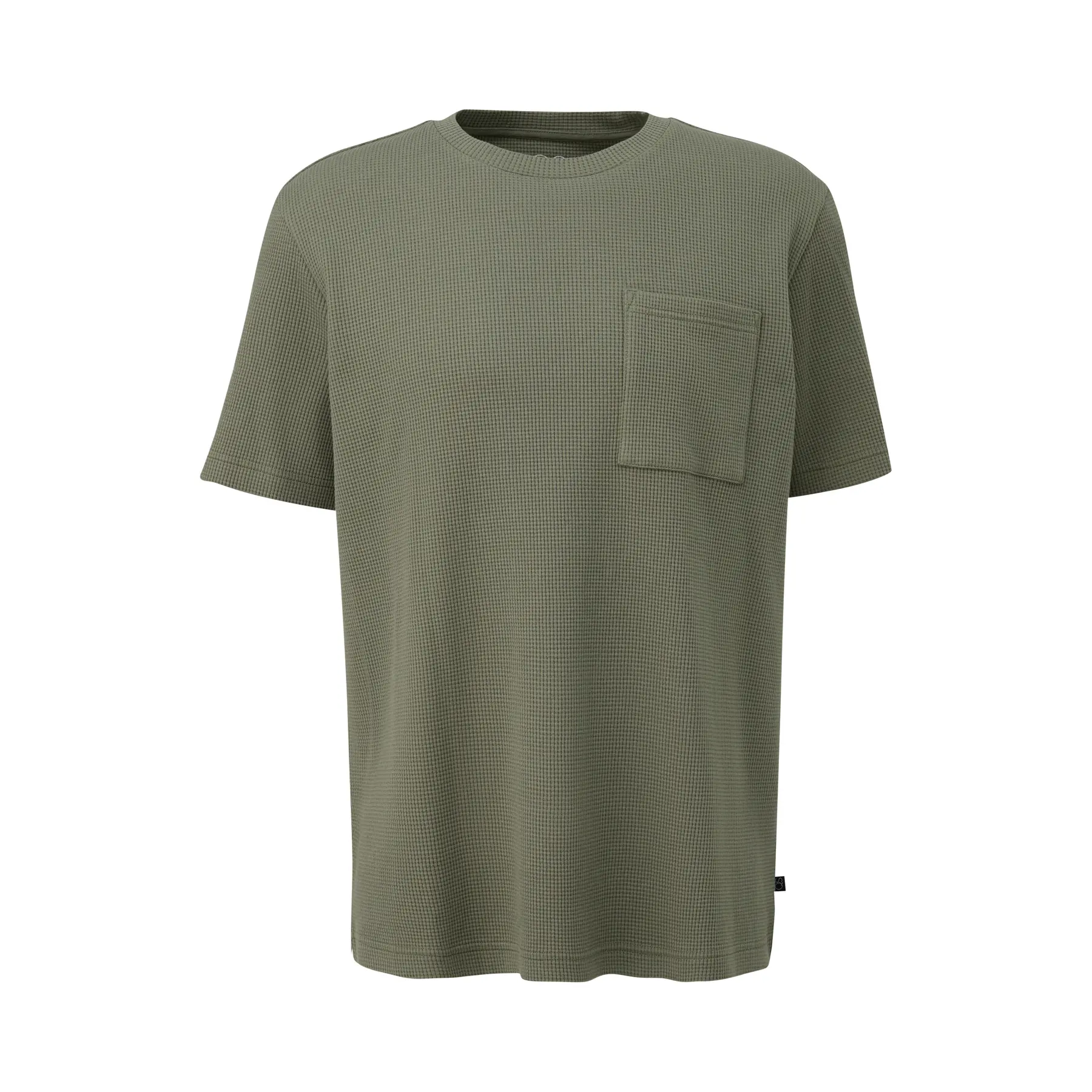 T-Shirt Rundhalsausschnitt aus gestepptem Jersey QS