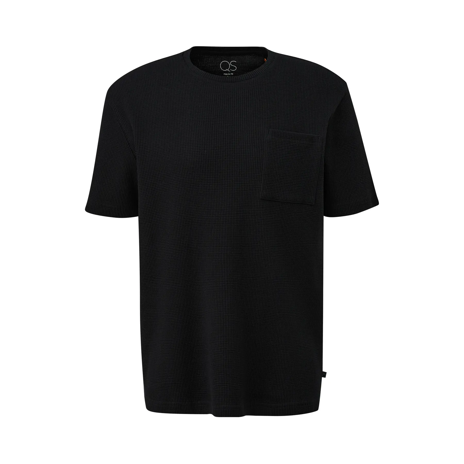 T-Shirt Rundhalsausschnitt aus gestepptem Jersey QS