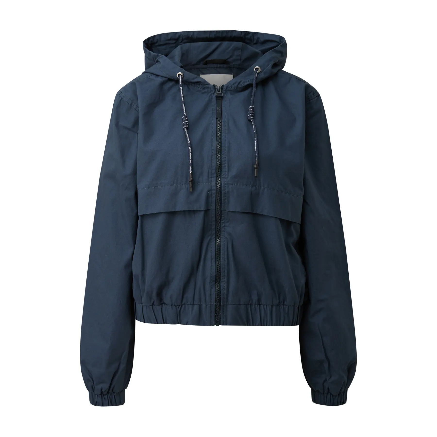 Kurze Baumwollkapuzenjacke Damen QS