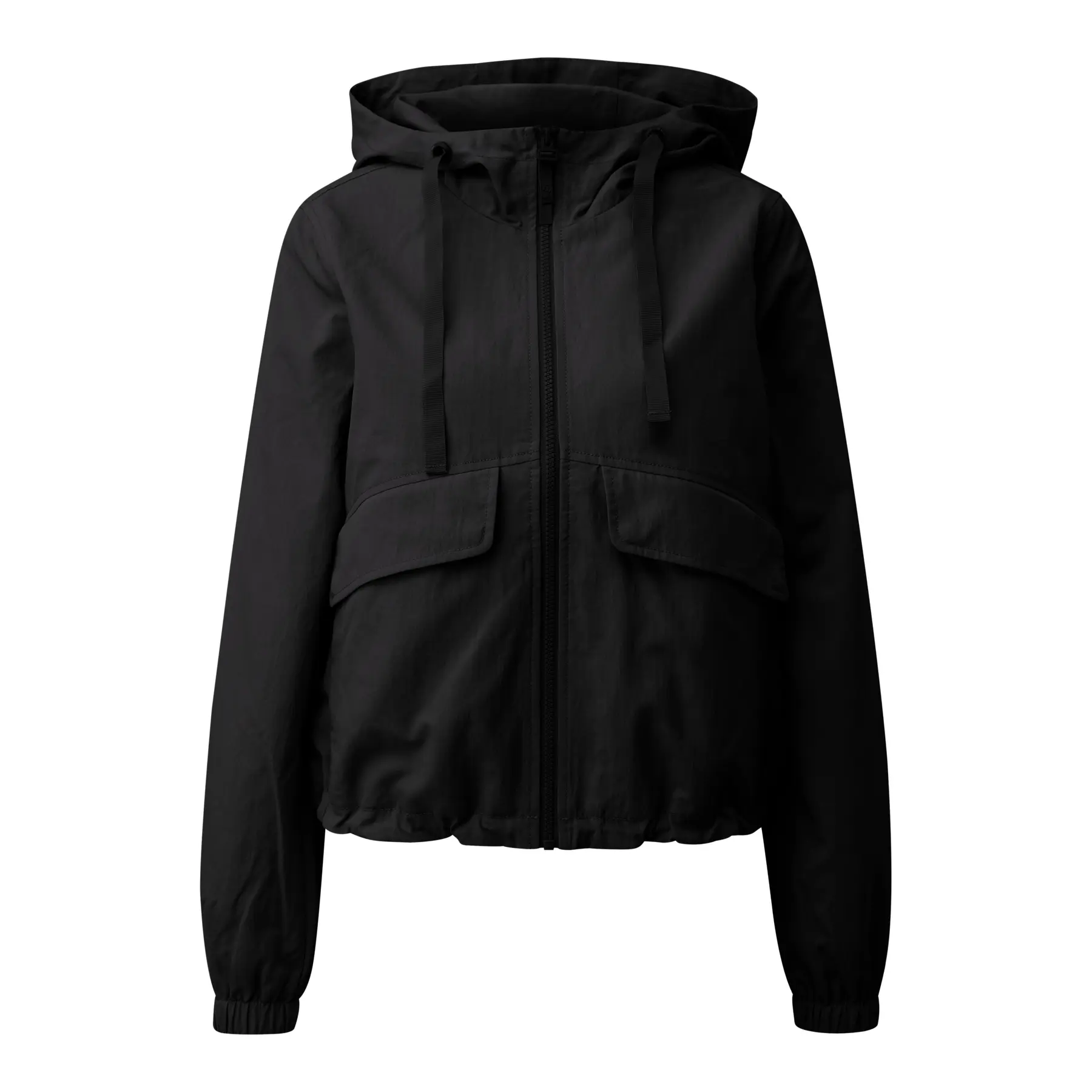 Damen Nylonjacke mit verstellbarem Saum und Kapuze QS