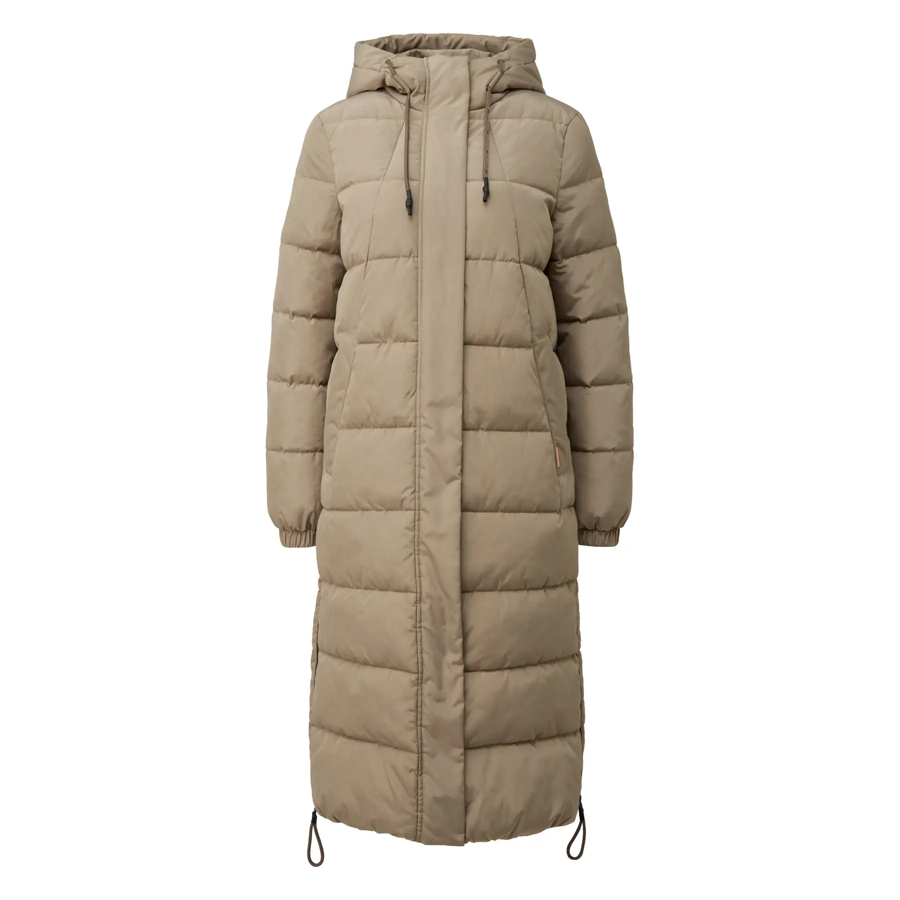 Lange Daunenjacke  mit Kapuze, Damen QS