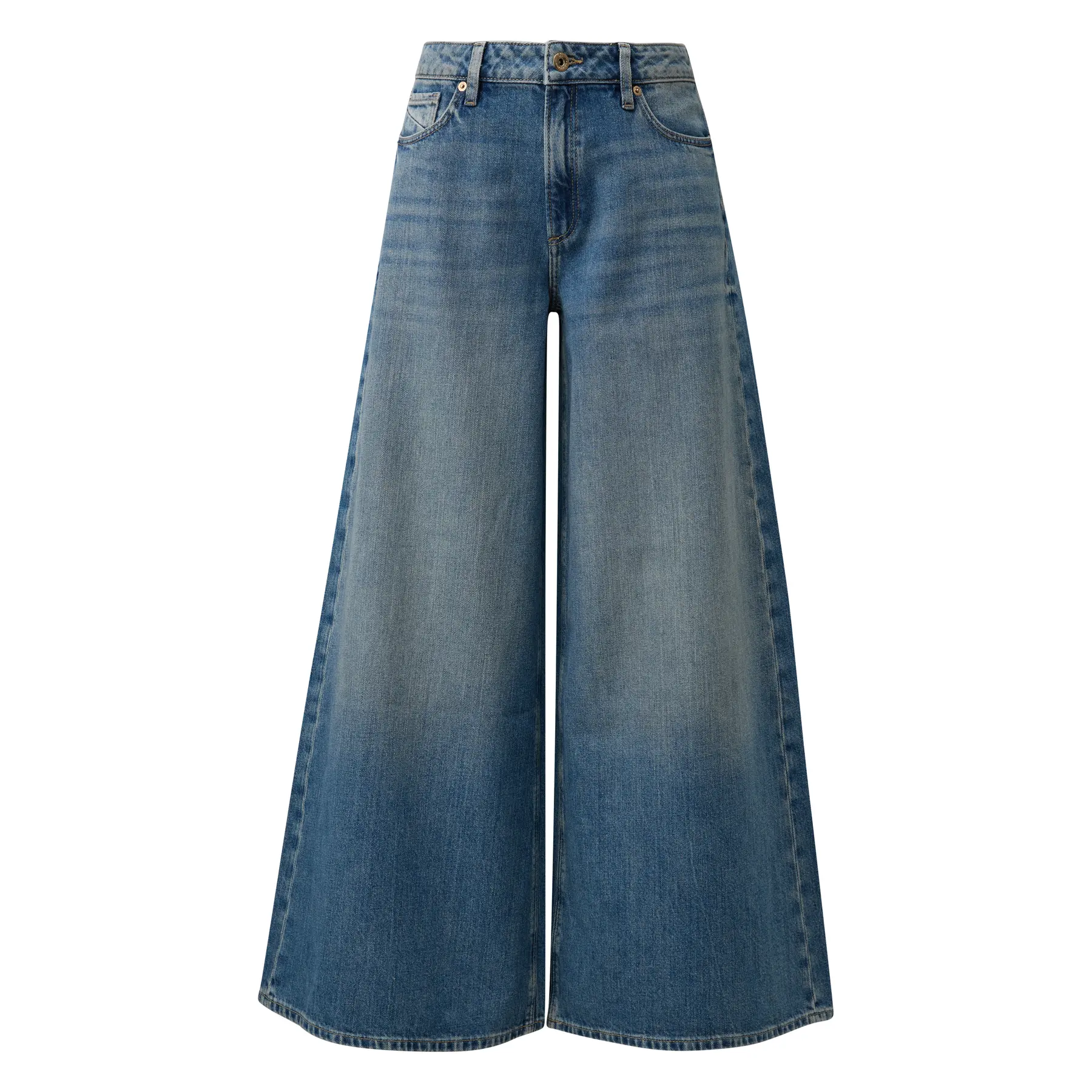 Jeans a gamba larga vita alta donna  Vanessa Mai
