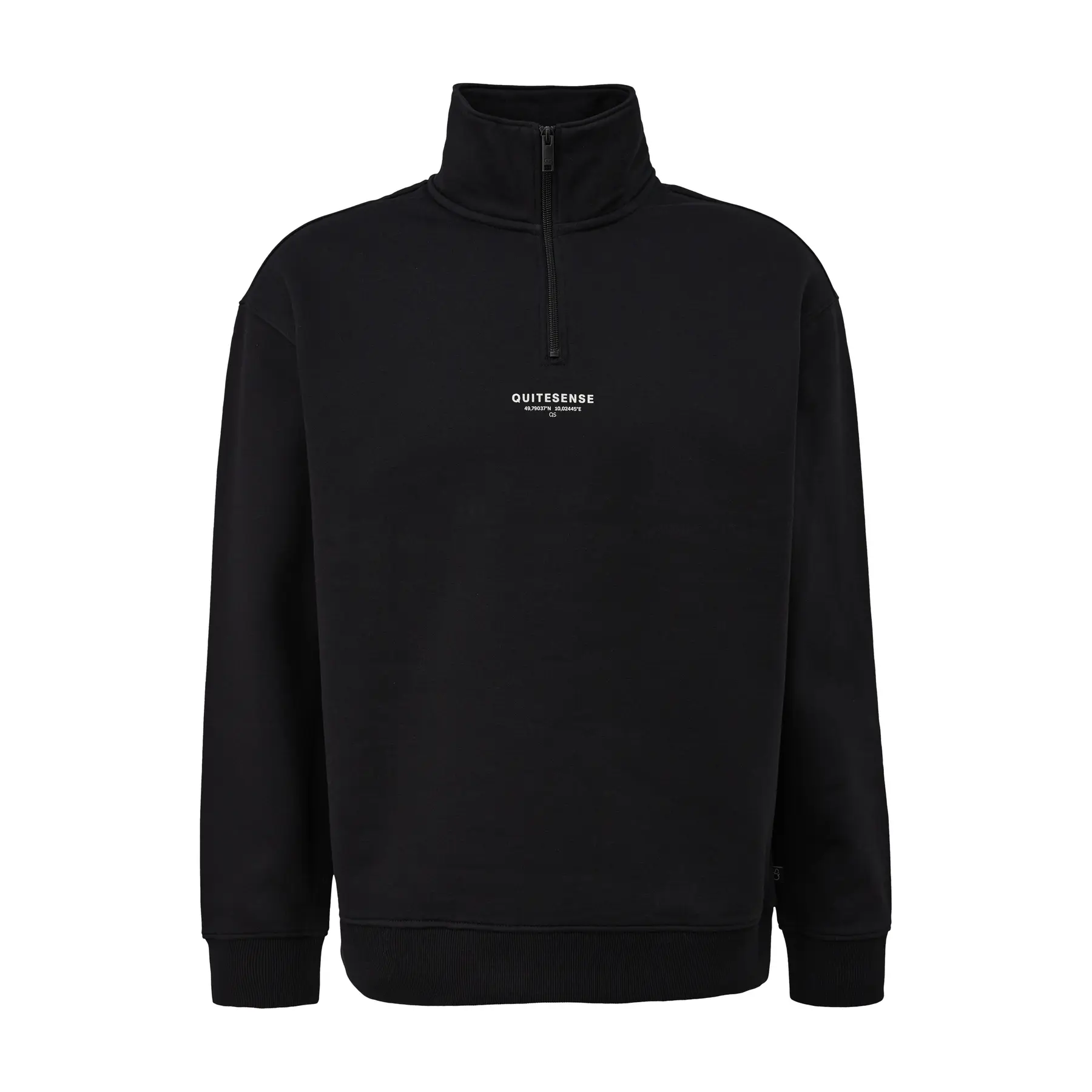 Hochschulzipper Sweatshirt mit Druck vorne QS