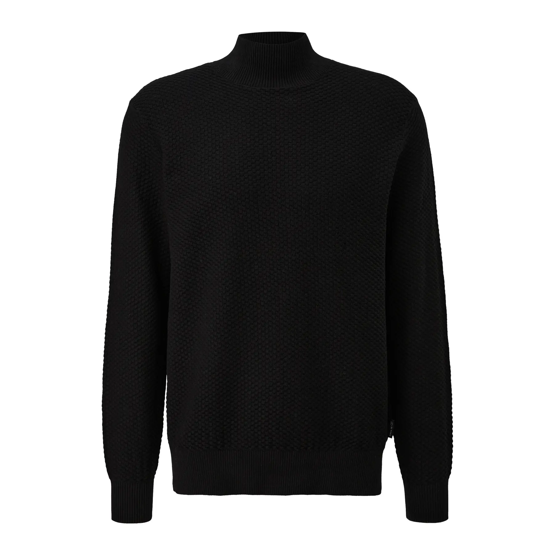 Hochkragenpullover mit Karomuster QS