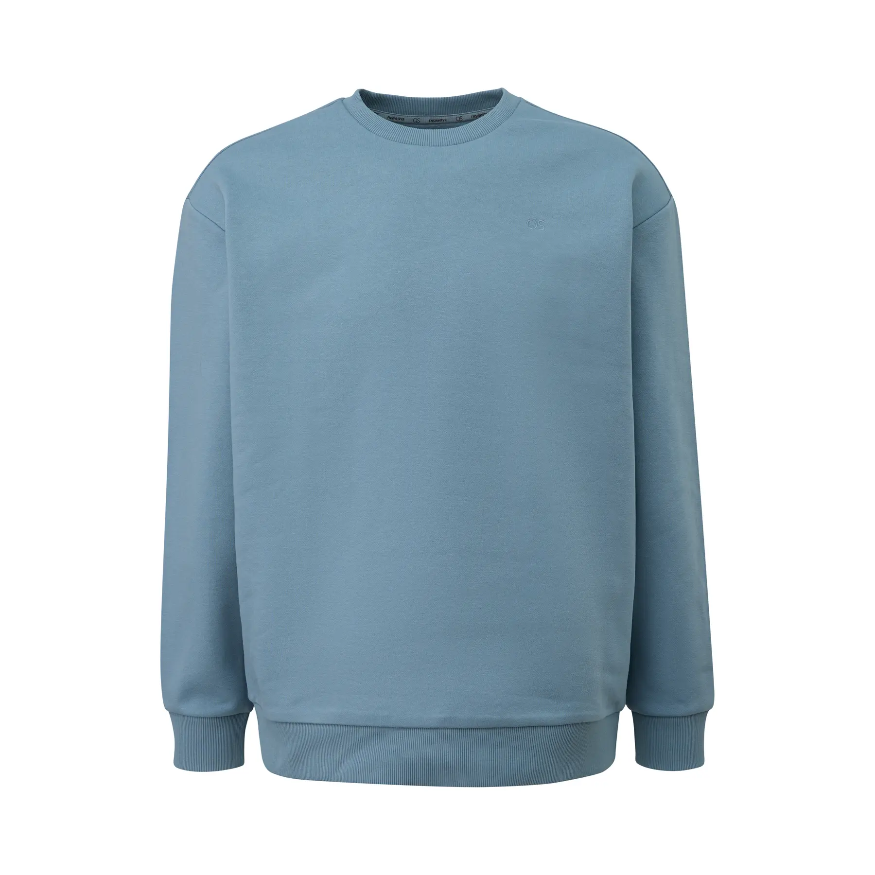 Fleece-Sweatshirt Mit Gesticktem Logo Qs