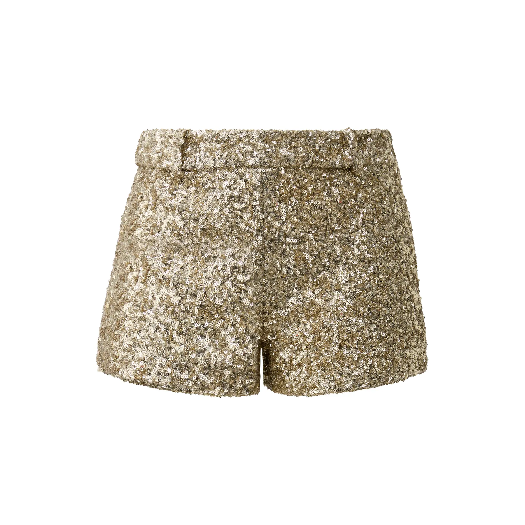 Glitzernde Goldpailletten-Shorts Kollektion Vanessa Mai Damen QS