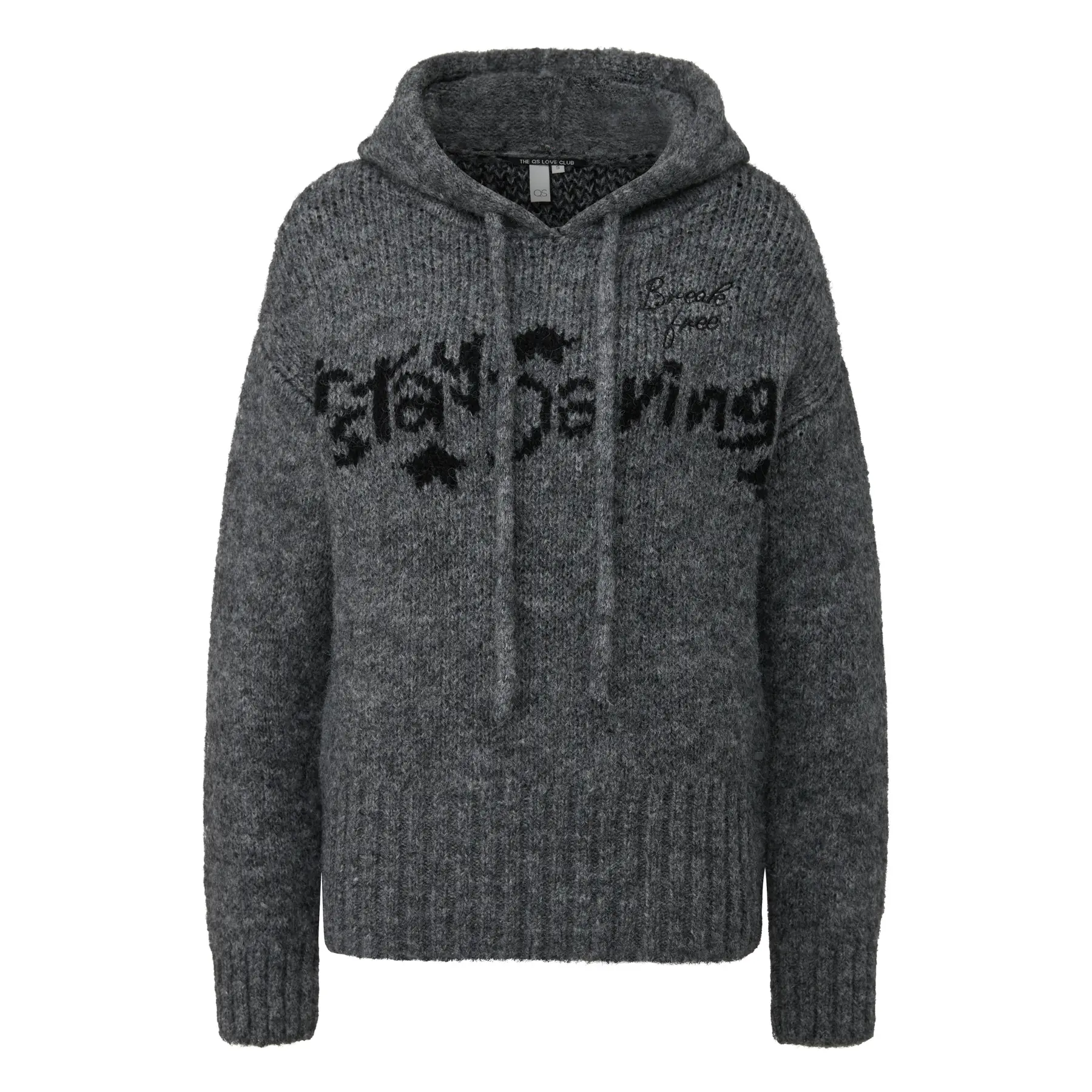Pull en Laine Doux avec Inscription Tricotée Damen QS