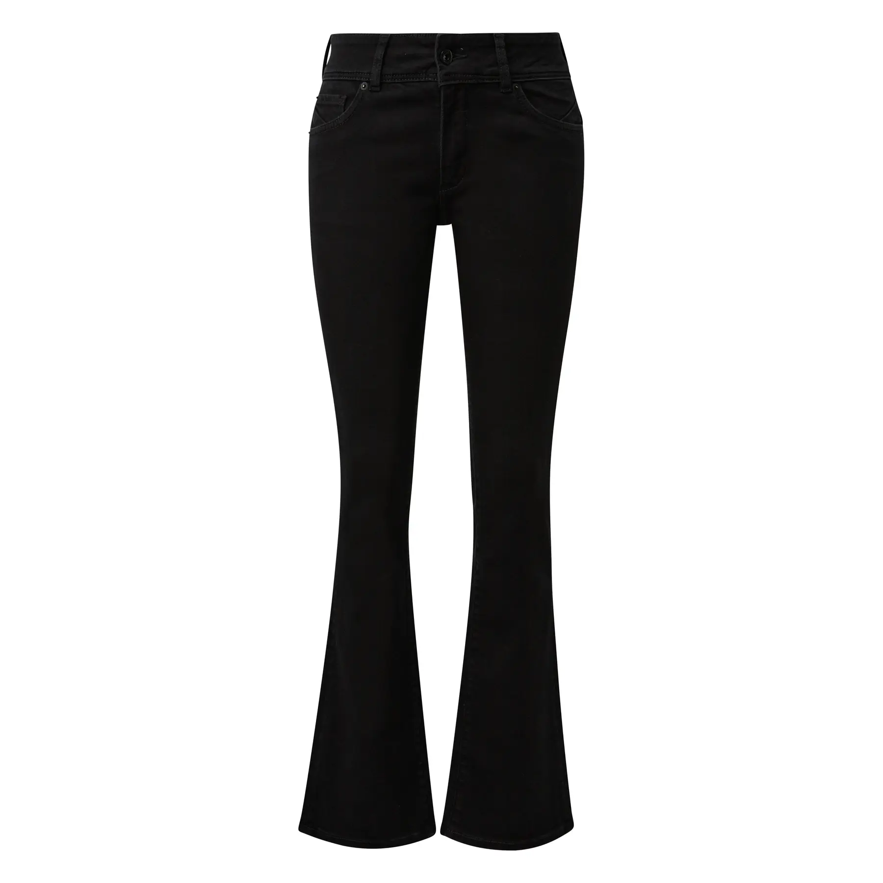 Bootcut Jeans mit mittelhohem Bund für Damen QS Catie