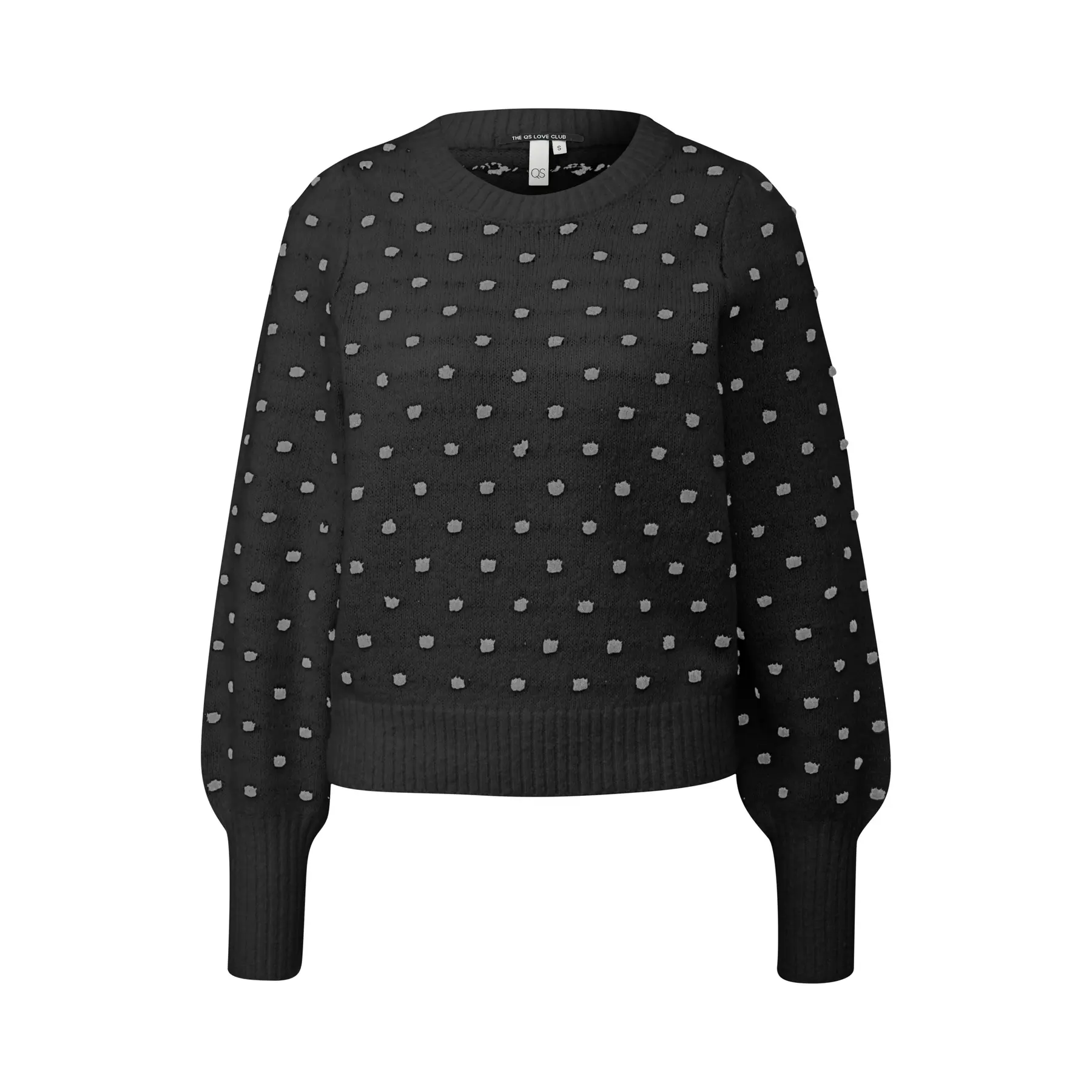 Pullover mit Puffärmeln und Punkten für Damen QS